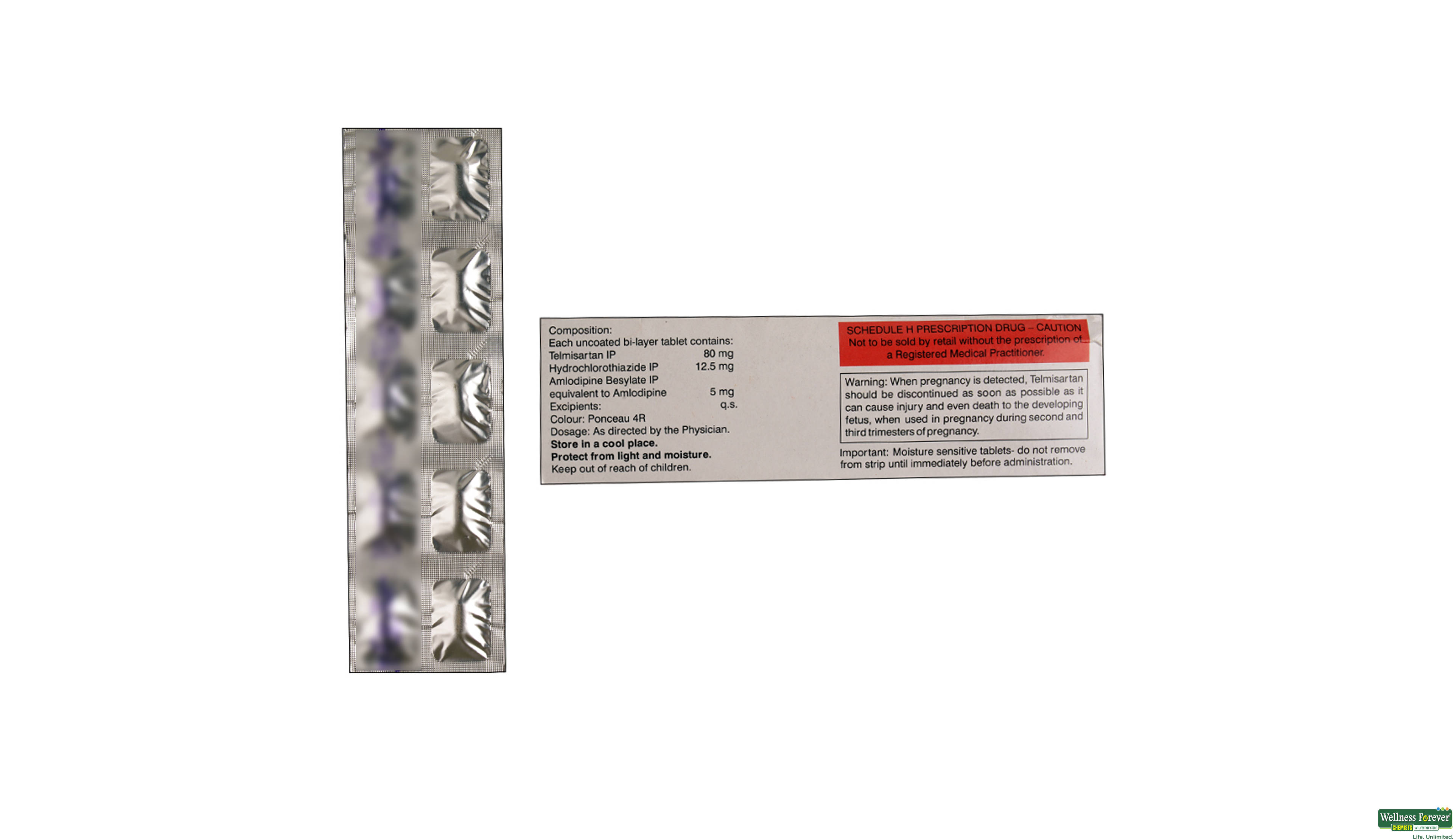TELVAS-3D 80MG 10TAB- 2, 10TAB, 