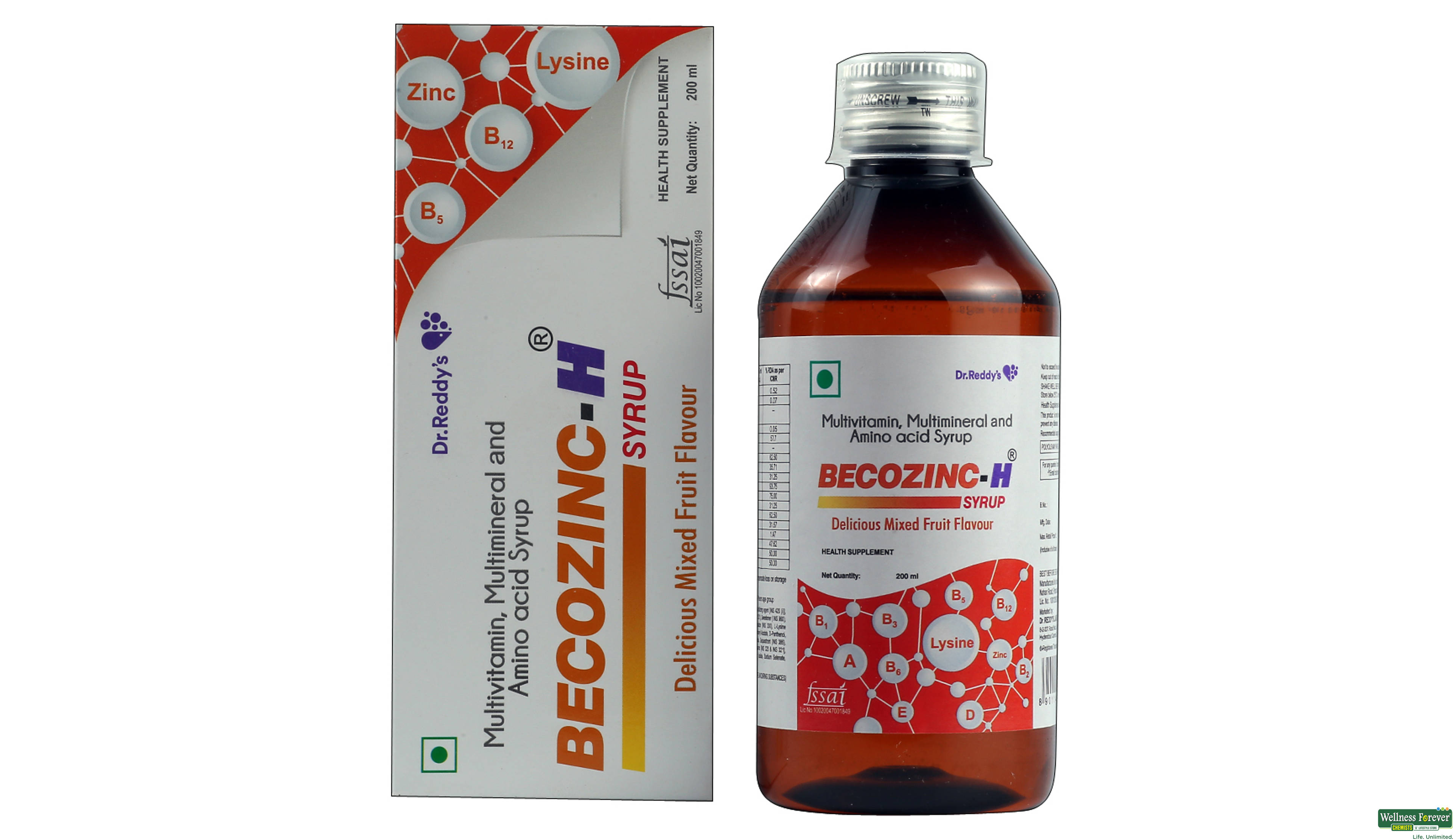 BECOZINC-H SYP 200ML- 1, 200ML, 