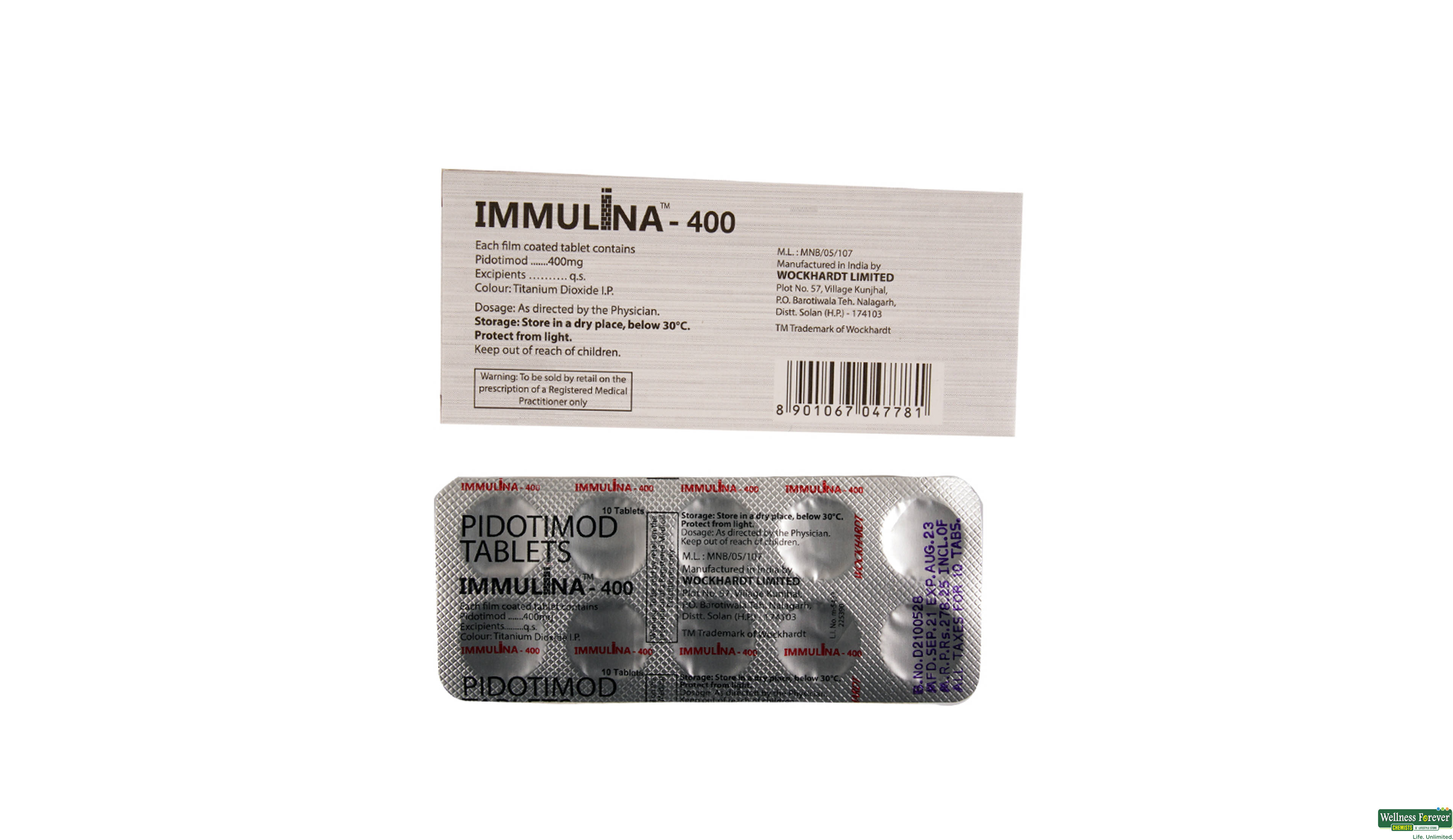 IMMULINA 400MG 10TAB- 2, 10TAB, null