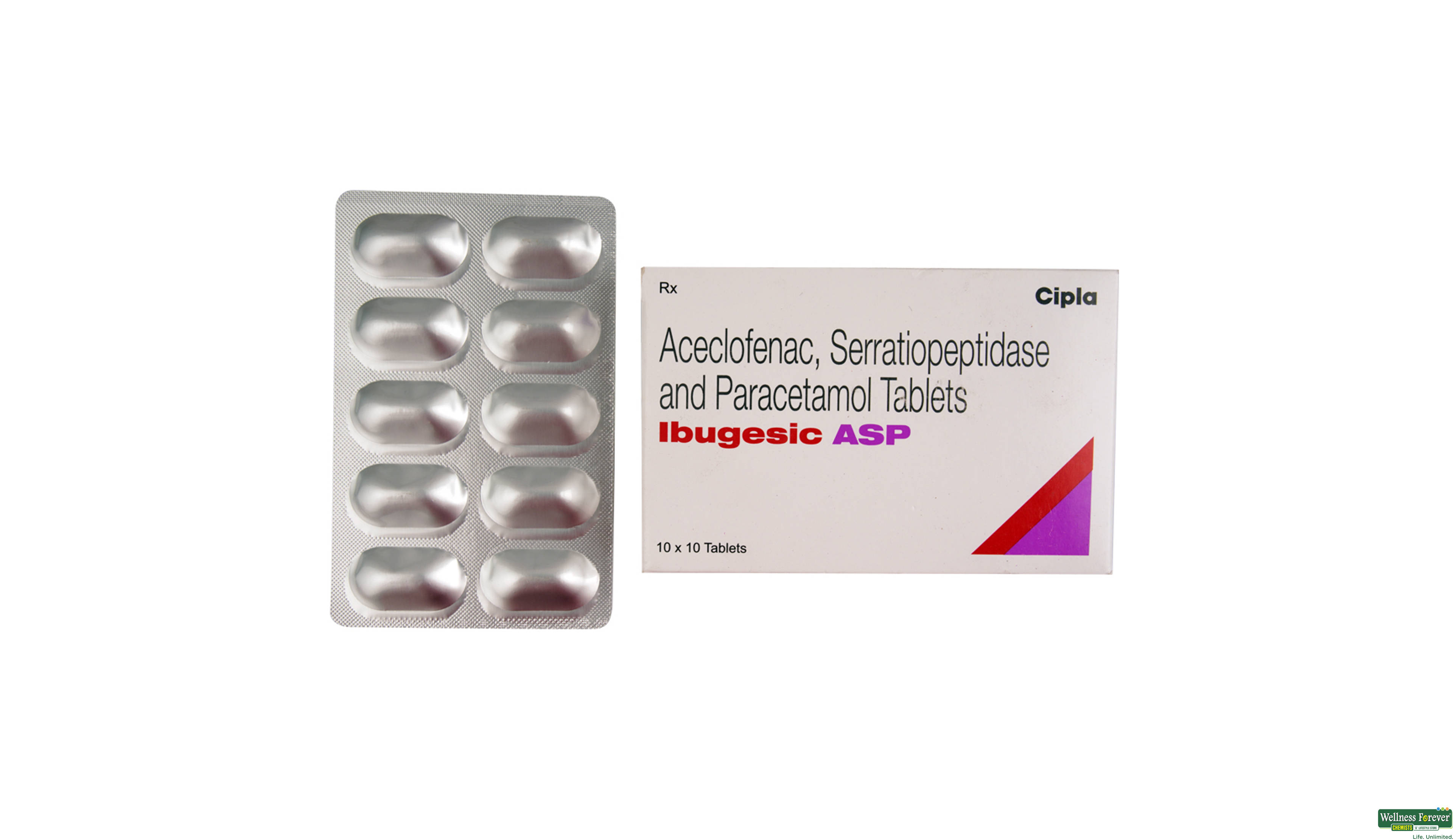 IBUGESIC-ASP 10TAB- 1, 10TAB, 