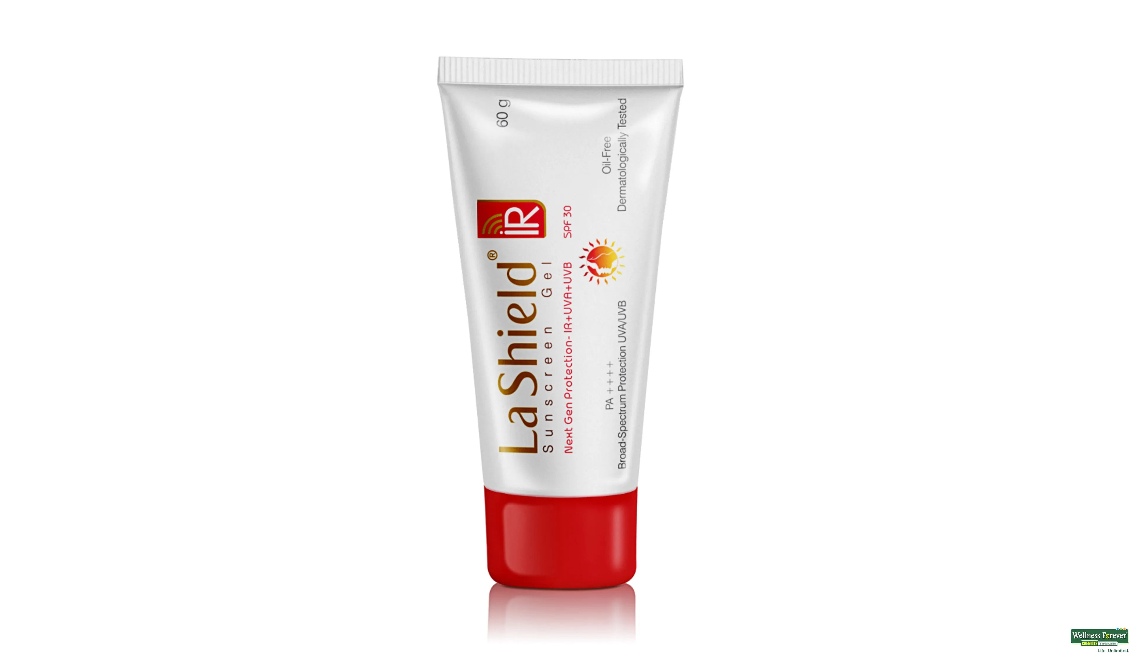 LA-SHIELD-IR SUNSCREEN SPF30 GEL 60GM- 1, 60GM, 