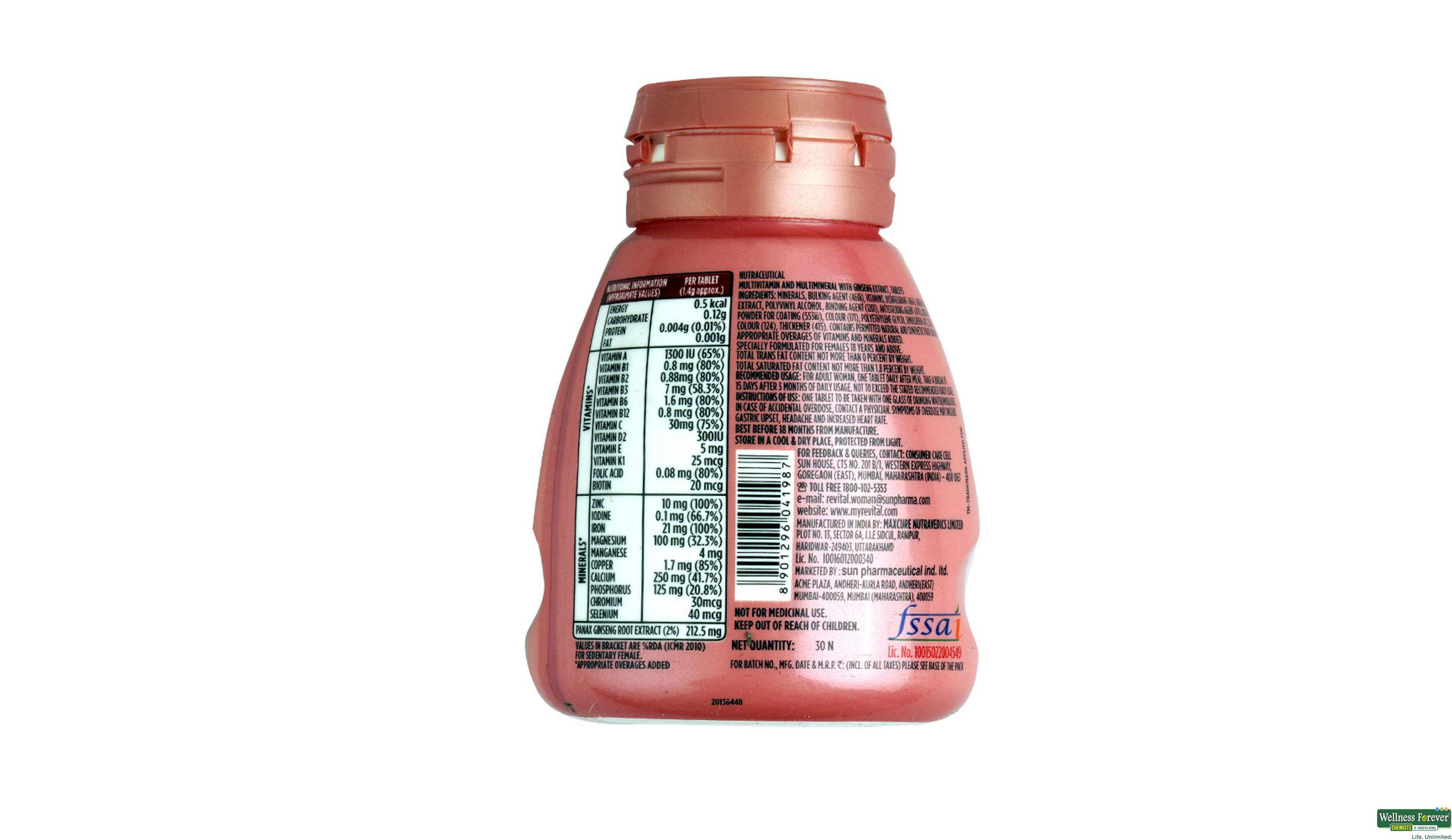 REVITAL-H WOMAN 30TAB- 2, 30TAB, 