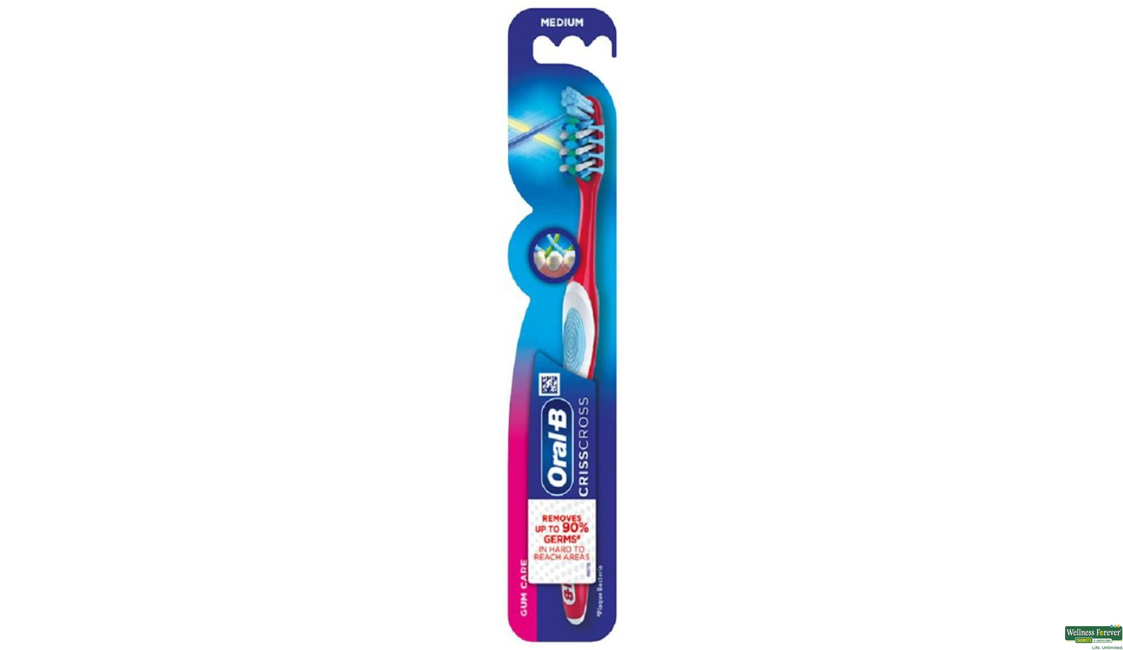 ORAL B T/BRUSH PRO HEA GUMCARE MED40 1PC- 1, 1PC, 