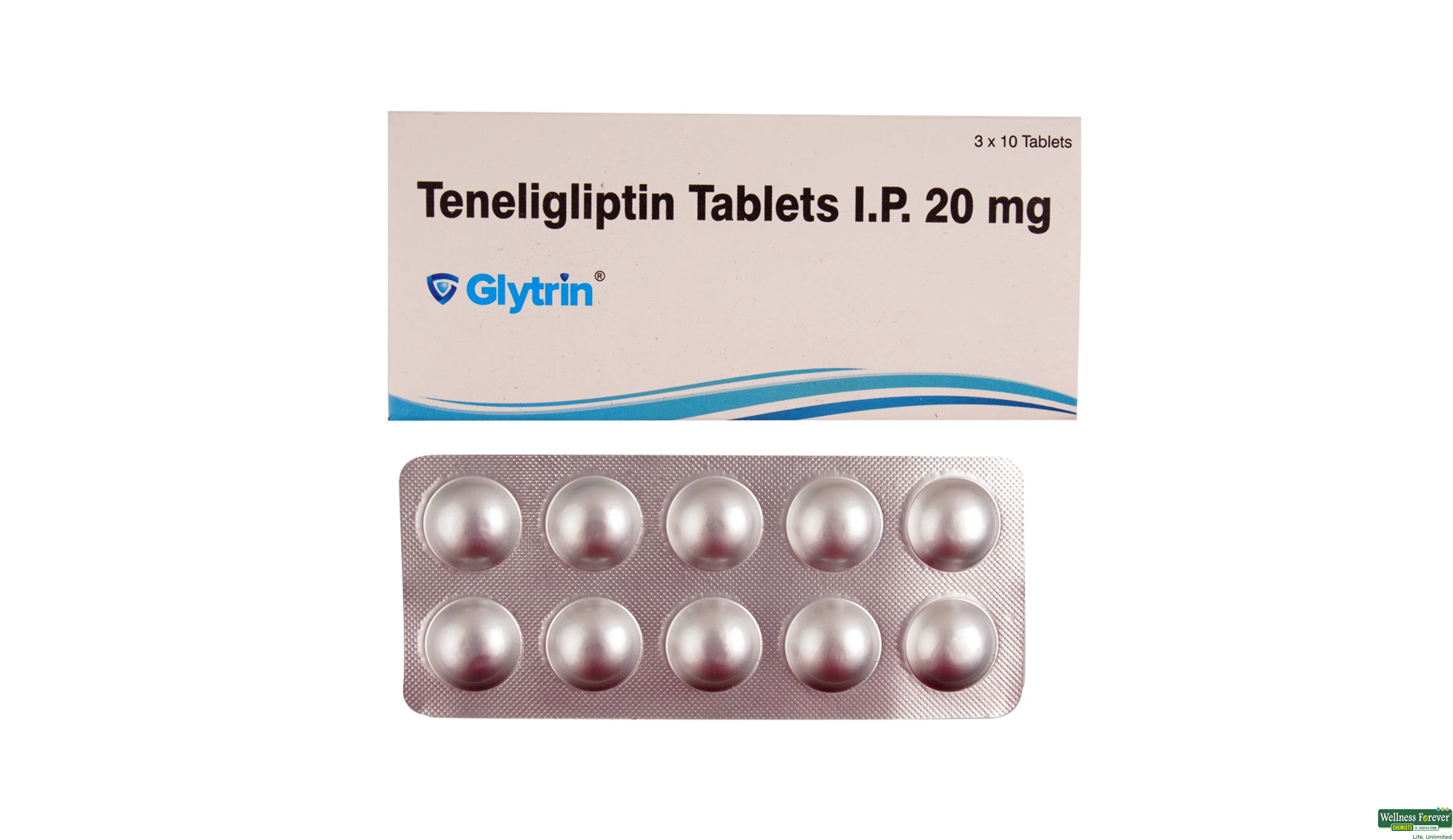 GLYTRIN 20MG 10TAB- 1, 10TAB, 