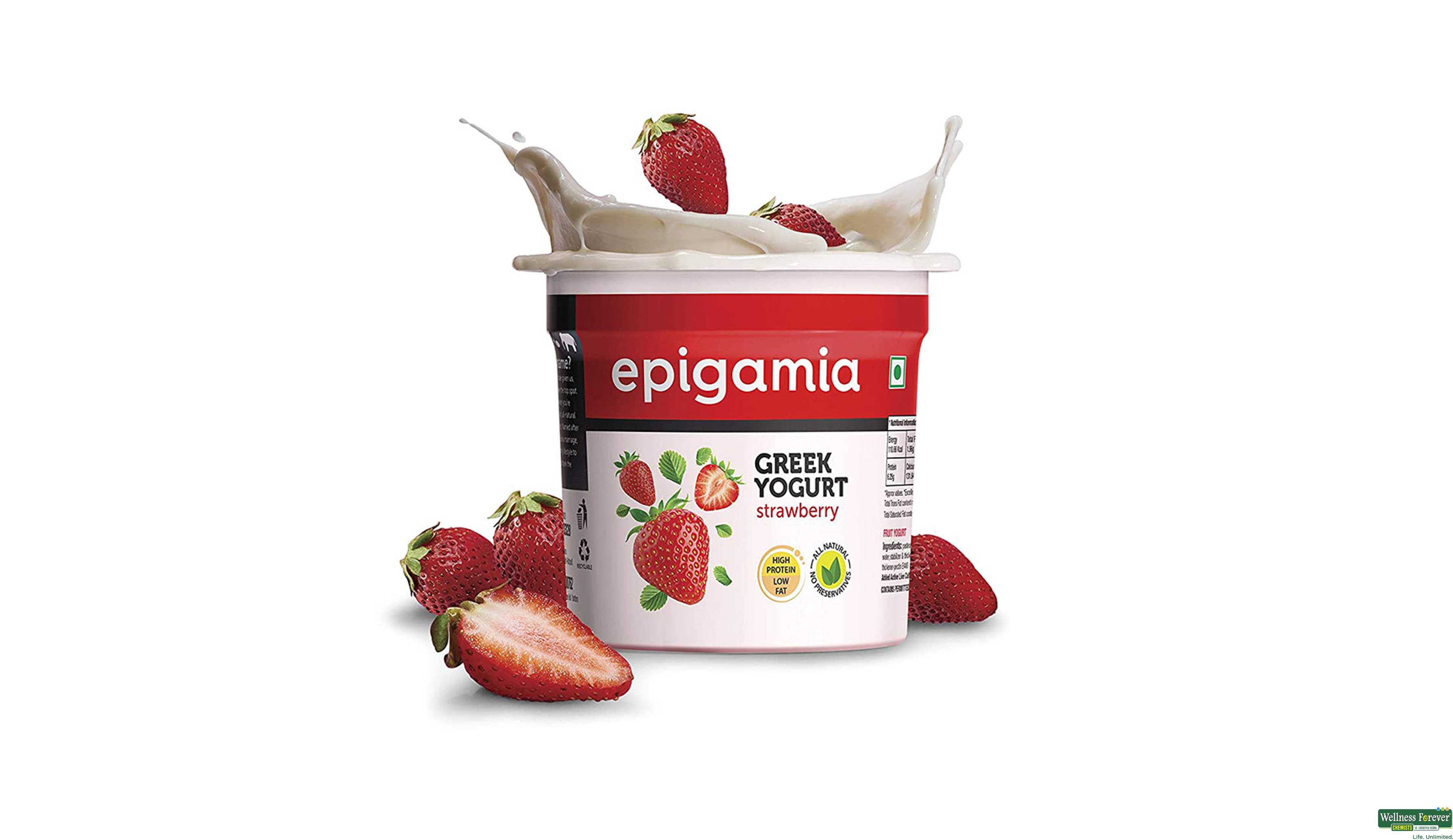 EPIGAMIA GREEK YOGURT STRAWBERRY 85GM- 6, 85GM, 