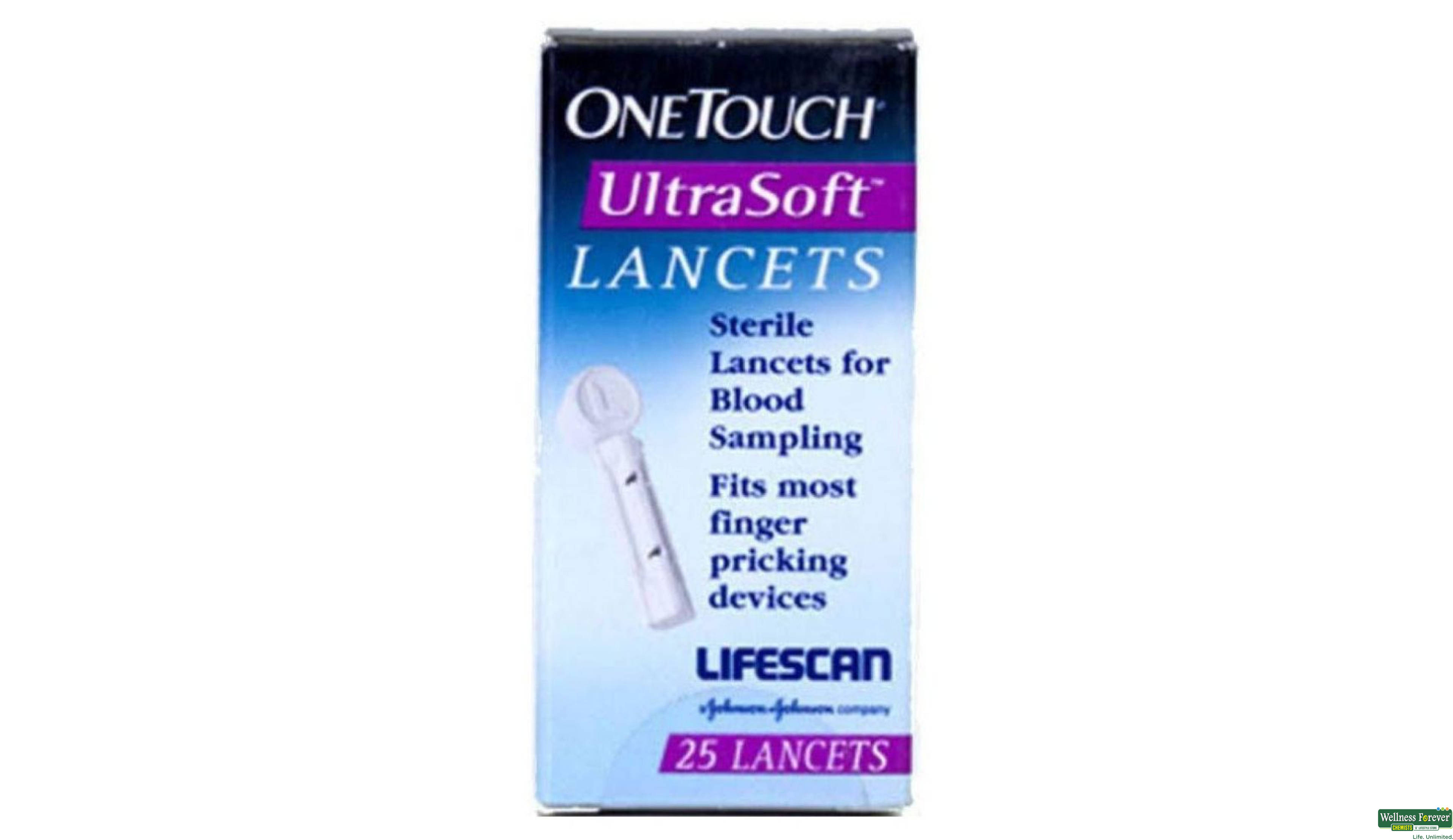 ONE TOUCH ULTRA SOFT LANCETS 25PC- 1, 25PC, 