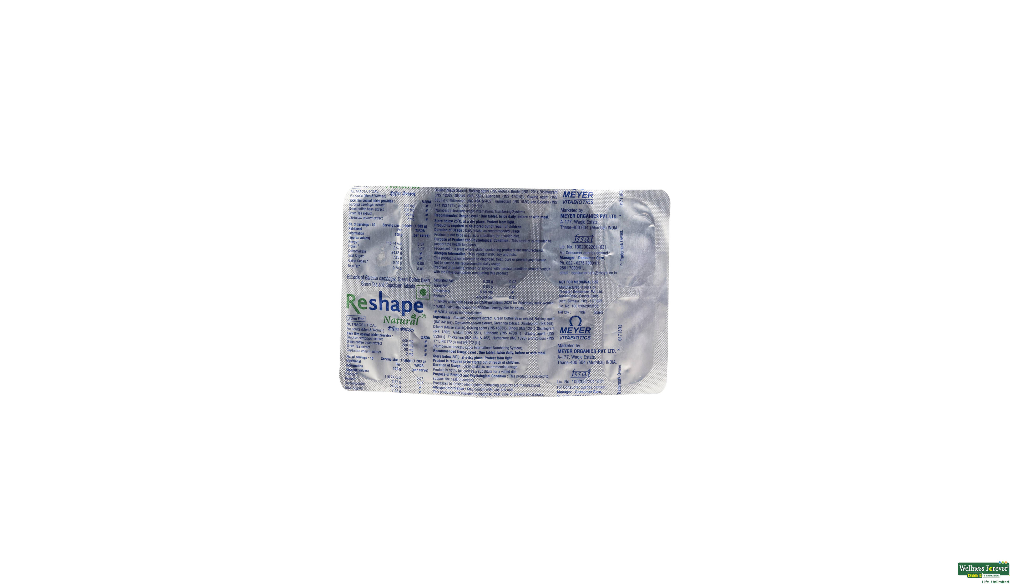 RESHAPE-NATURAL 10TAB- 1, 10TAB, 