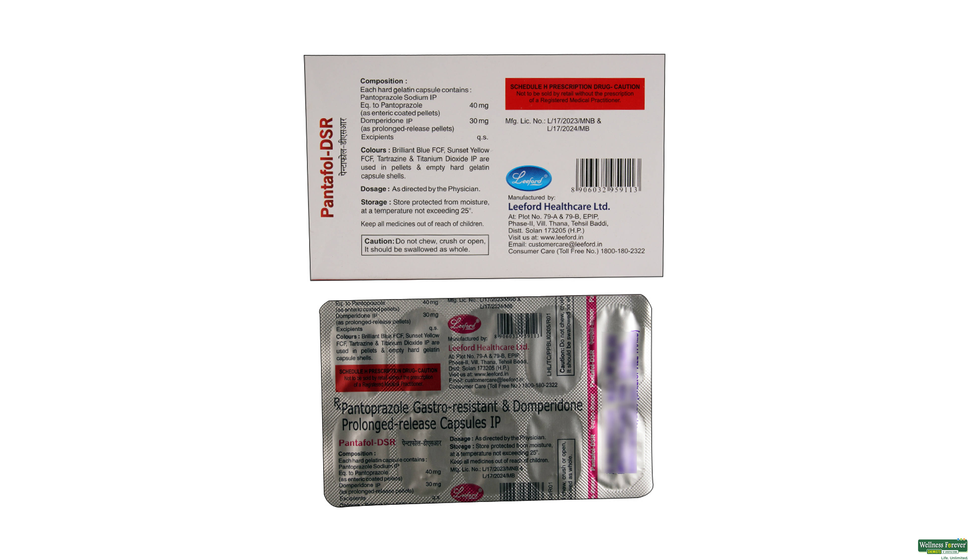 PANTAFOL-DSR 10CAP- 2, 10CAP, 