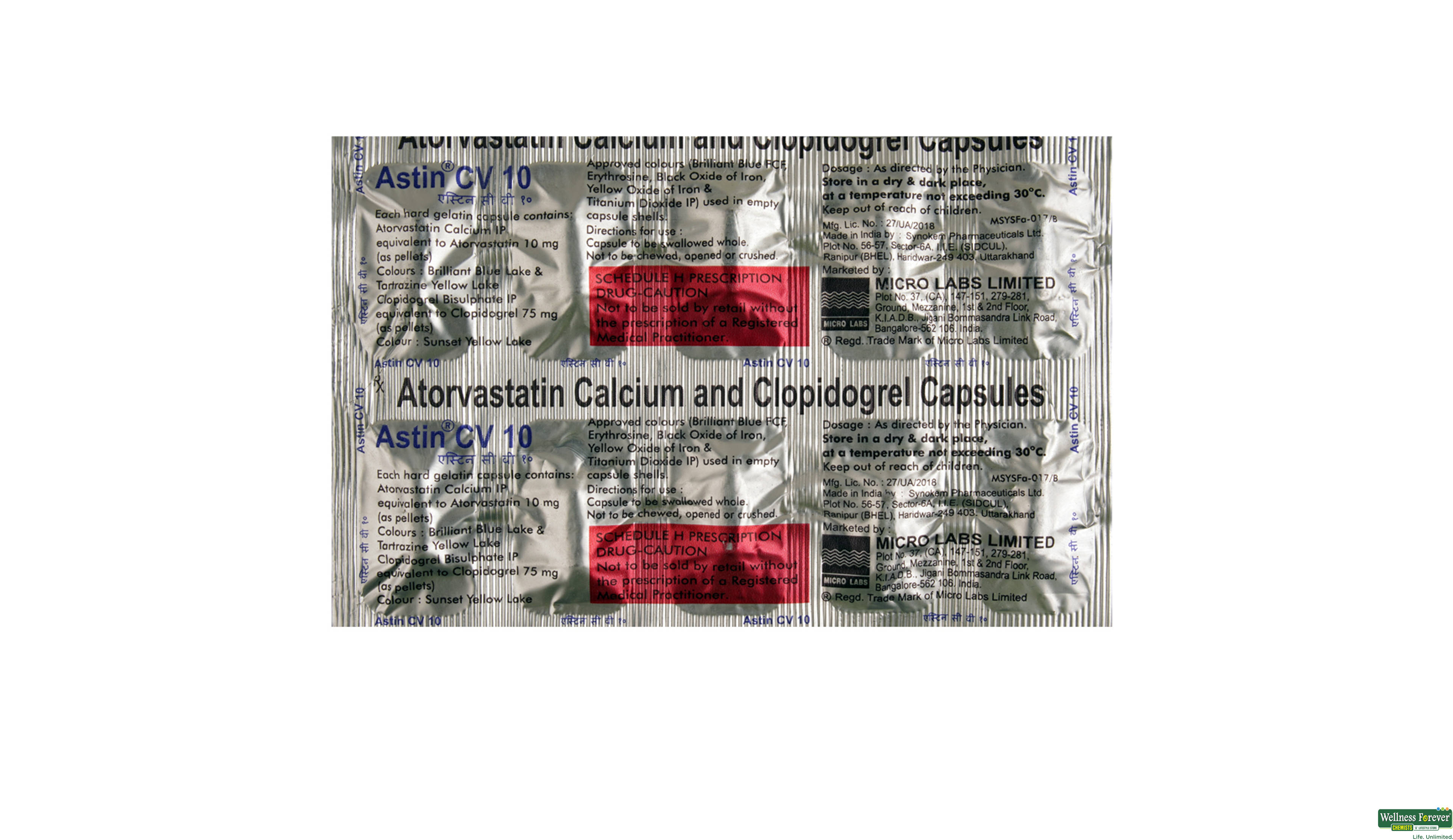 ASTIN-CV 10MG 10CAP- 1, 10CAP, 