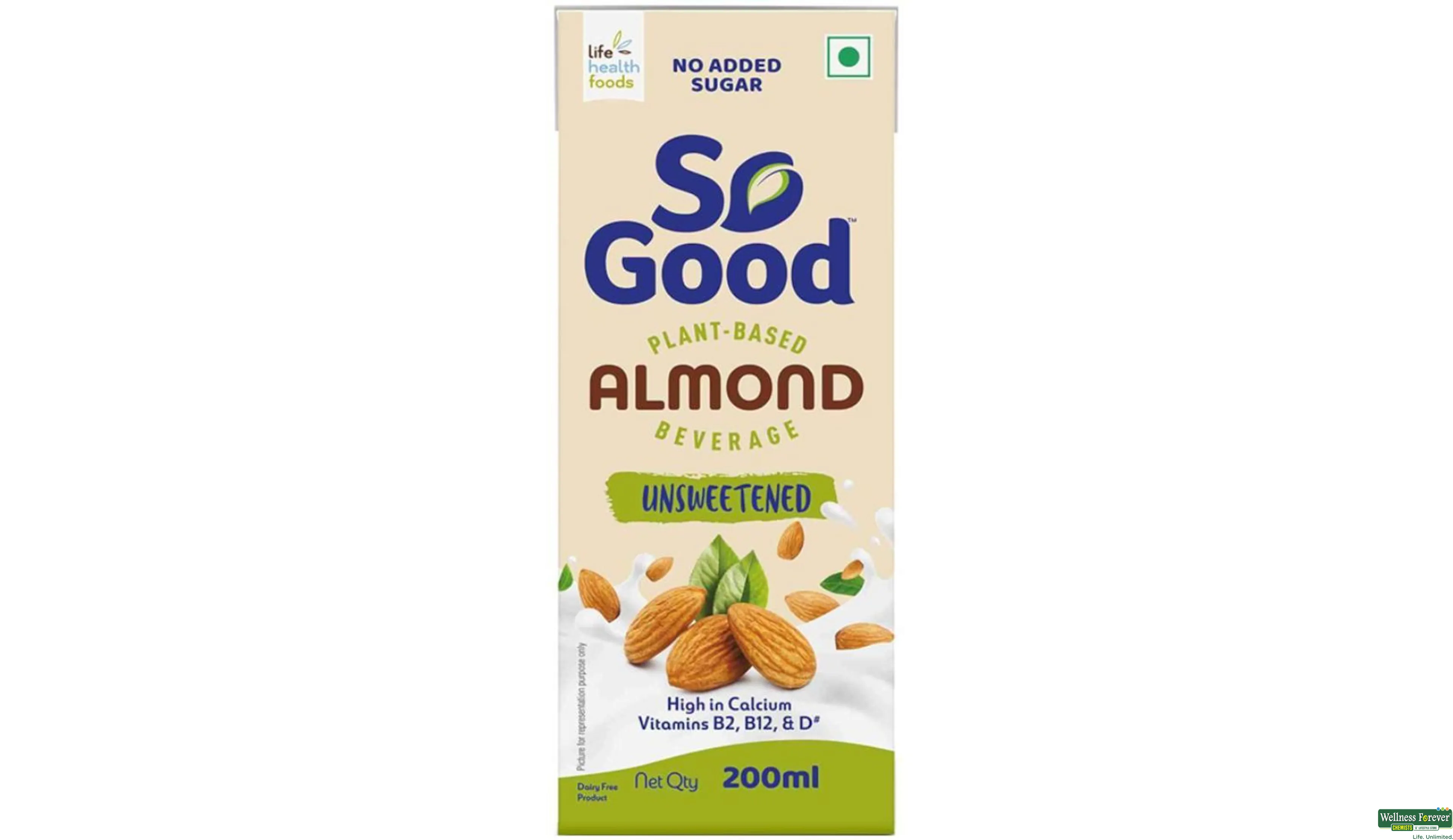 SO GOOD ALMOND NATURAL UNSWEETND 200ML- 1, 200ML, null