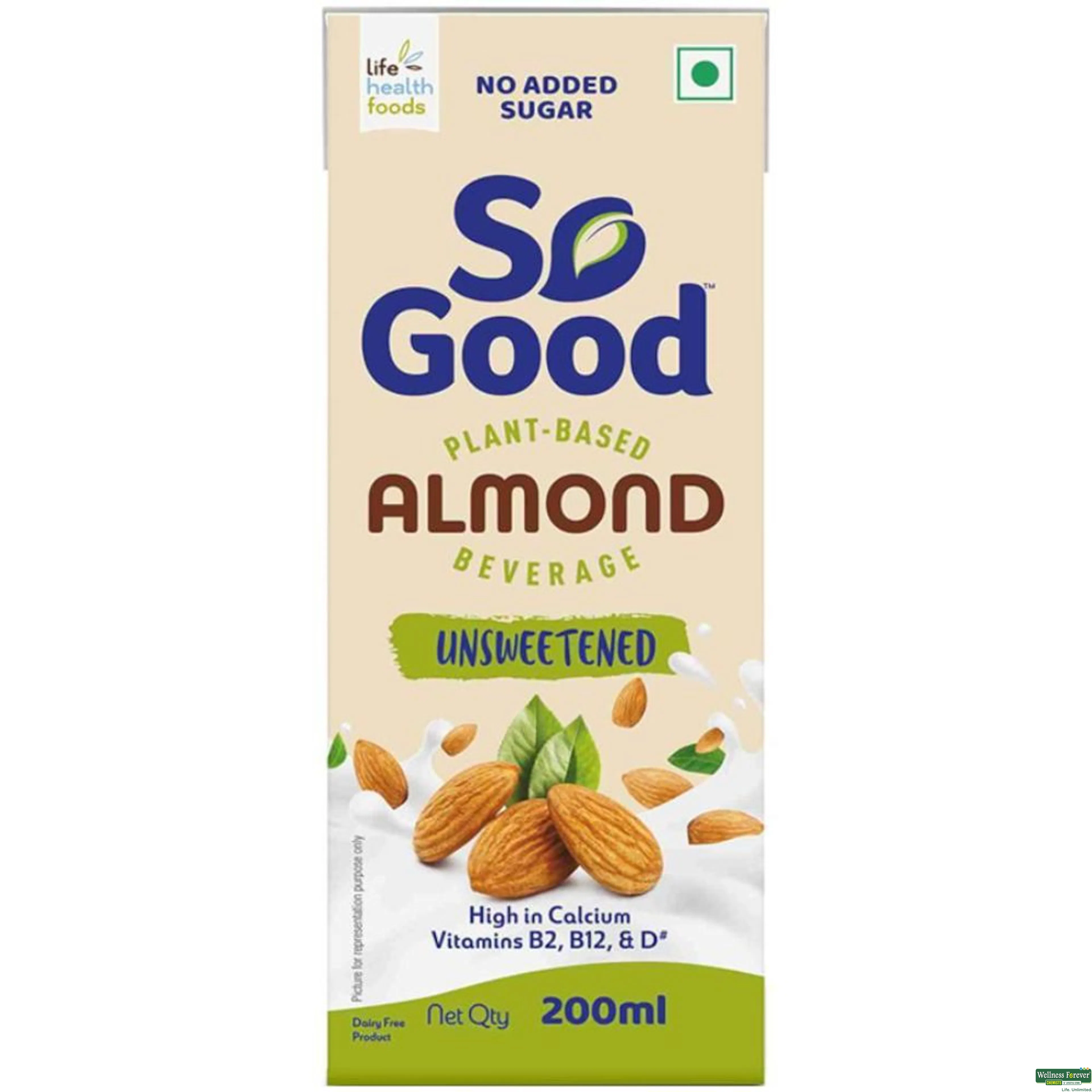 SO GOOD ALMOND NATURAL UNSWEETND 200ML-image