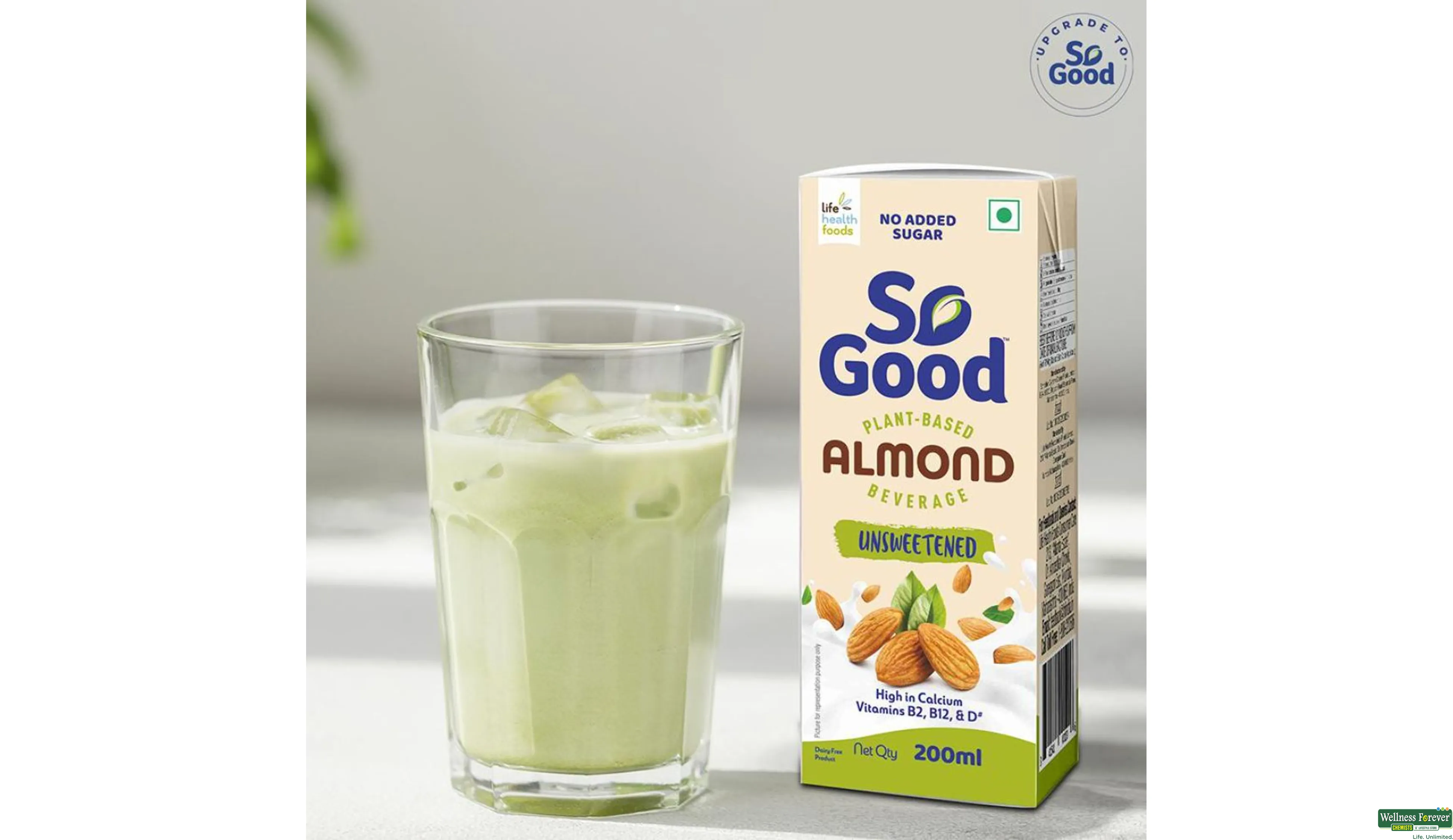 SO GOOD ALMOND NATURAL UNSWEETND 200ML- 6, 200ML, null