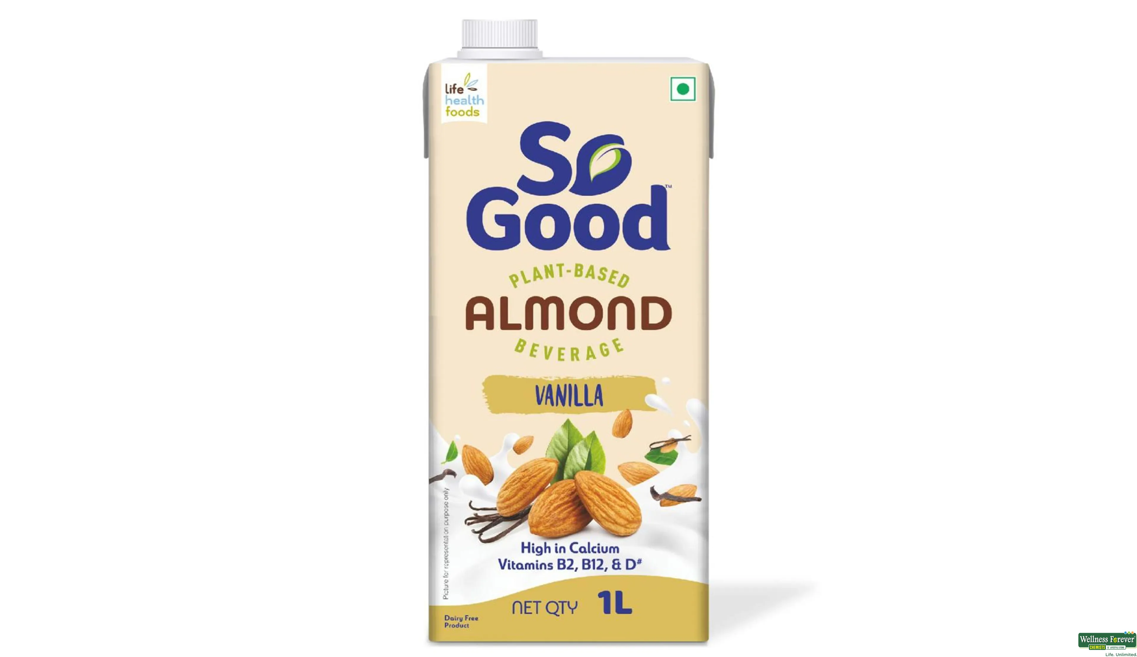 SO GOOD ALMOND VANILLA 1LTR- 1, 1LTR, null