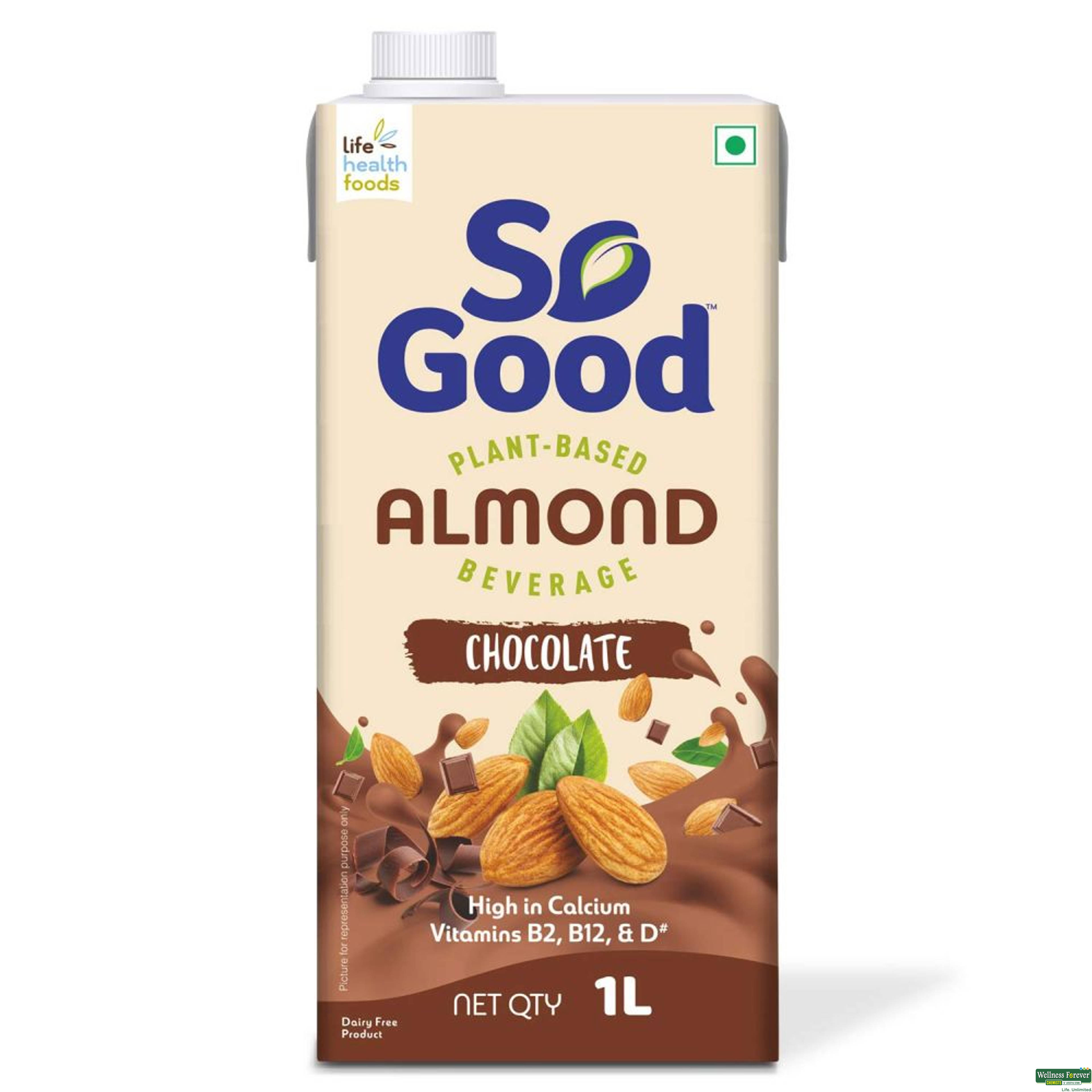 So Good Almond Fresh Milk Chocolate Flavour 1L-image