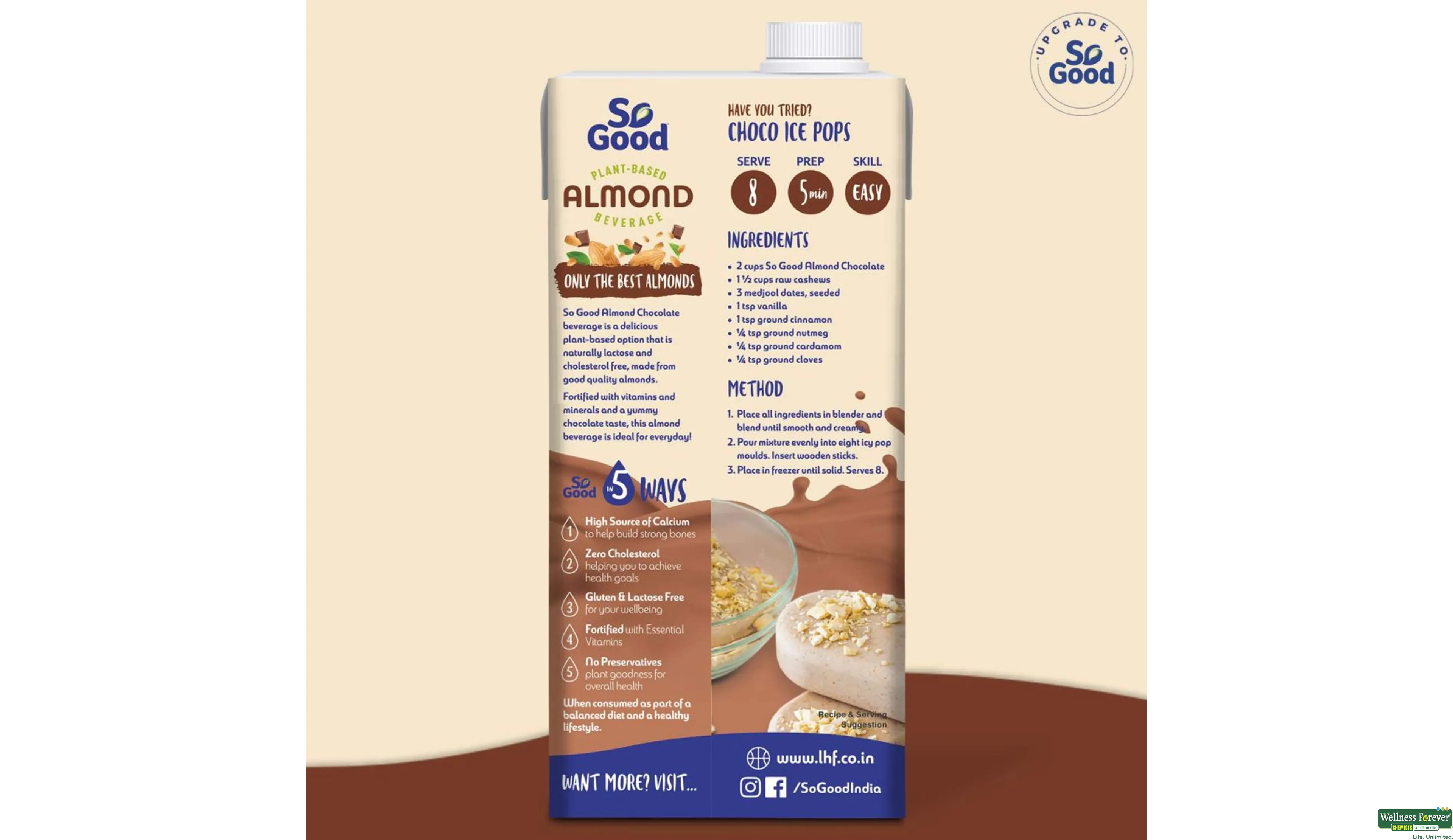 SO GOOD ALMOND CHOCOLATE 1LTR- 2, 1LTR, null