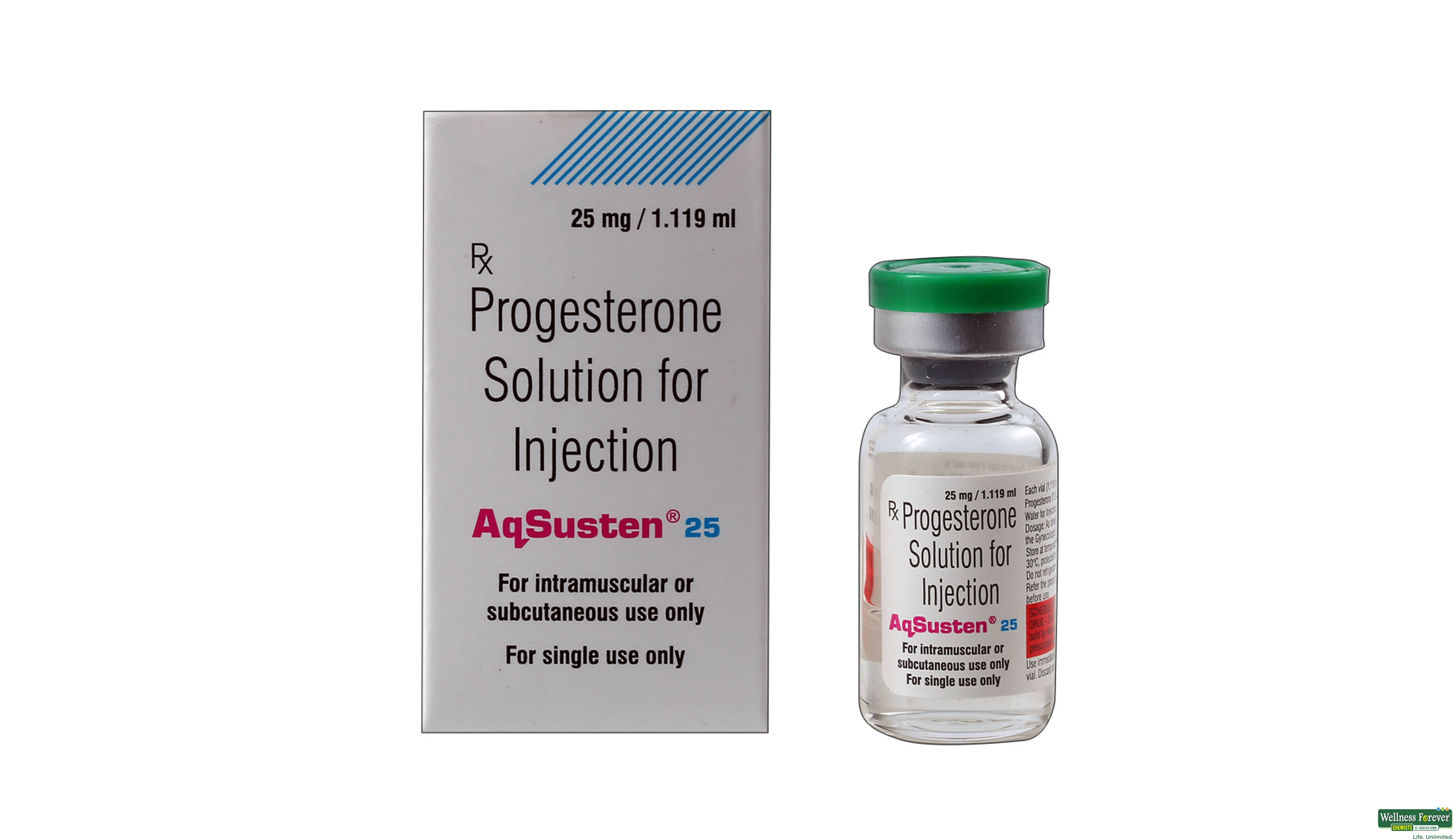 AQSUSTEN 25MG 1ML INJ AMP- 1, 1ML, 