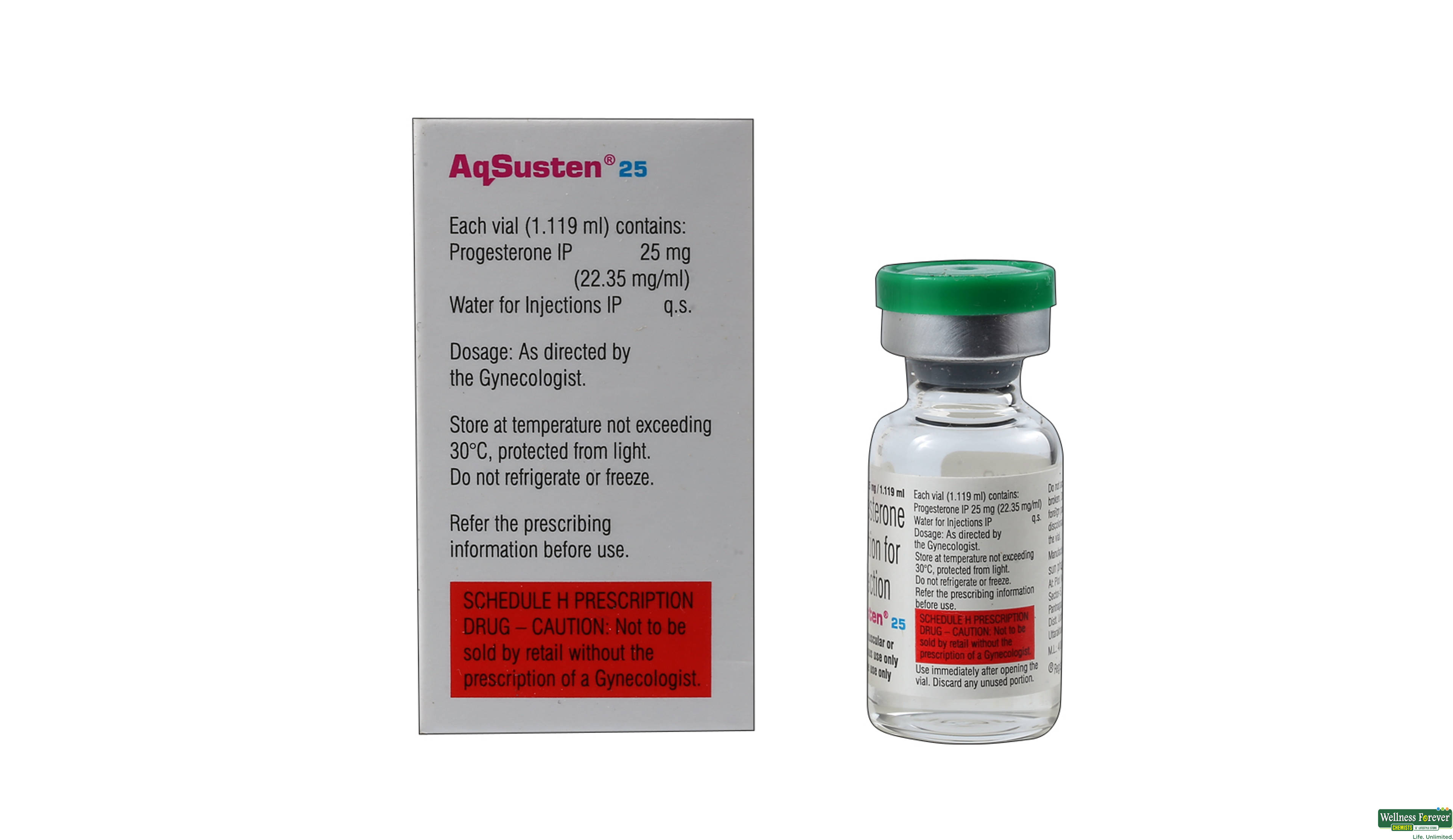 AQSUSTEN 25MG 1ML INJ AMP- 2, 1ML, 