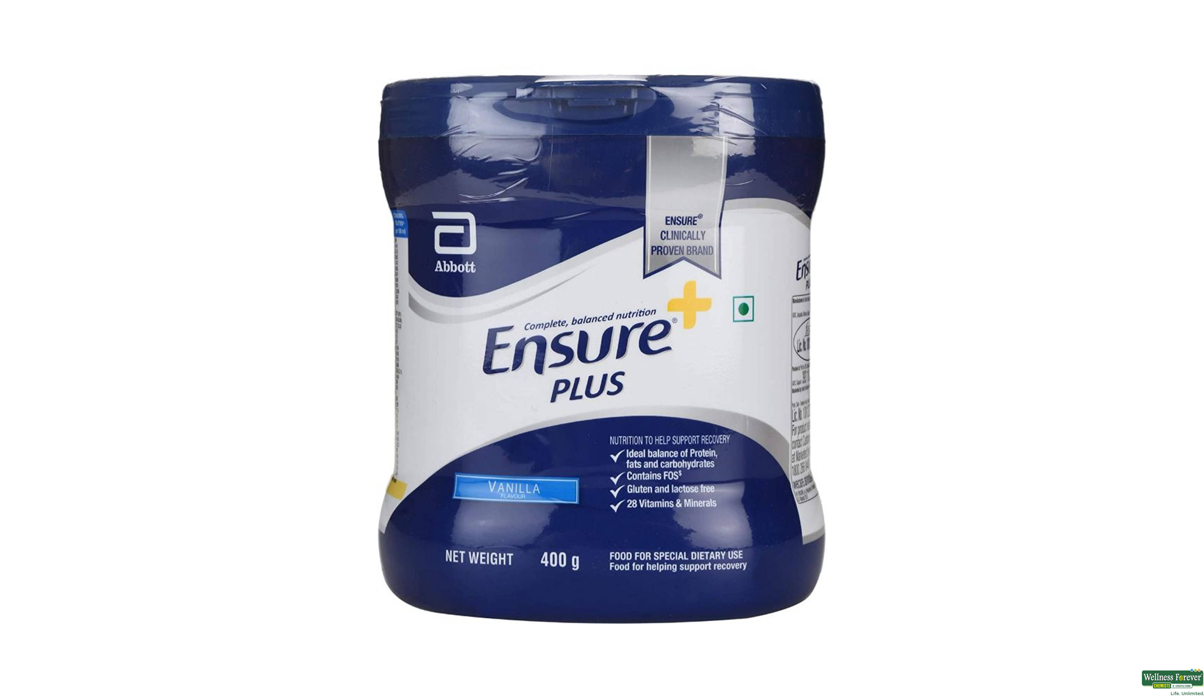 ENSURE-PLUS VANILA PWDR 400GM- 1, 400GM, 