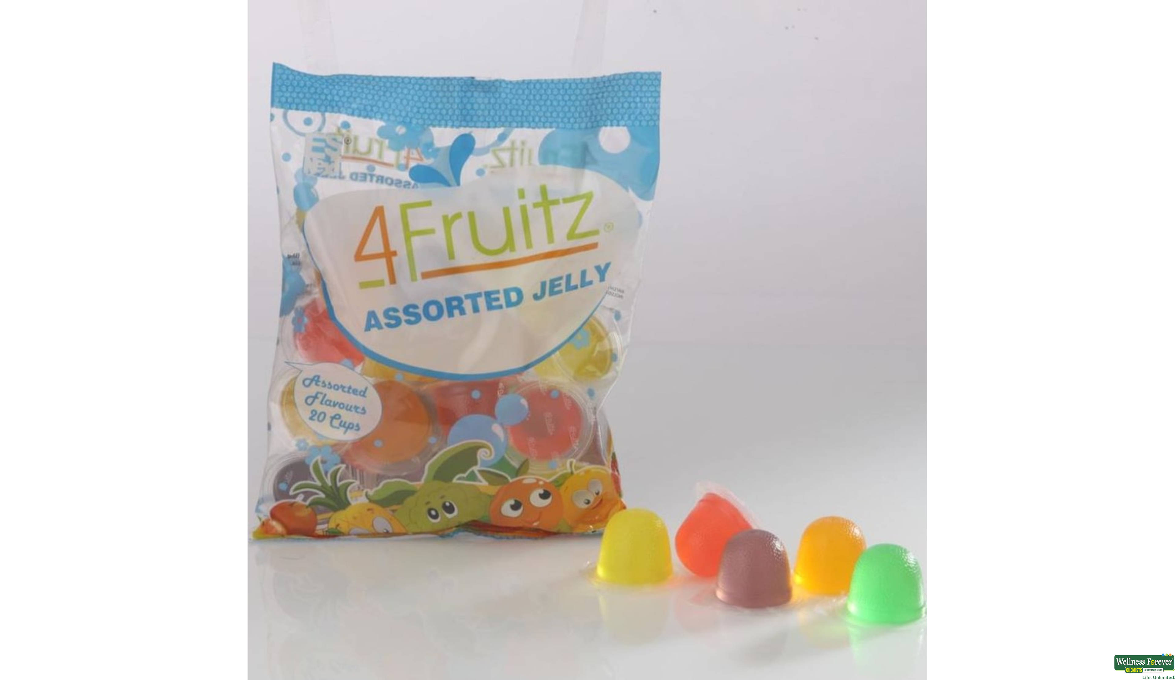 4FRUITS ASSORTED JELLY 300GM- 3, 300GM, 
