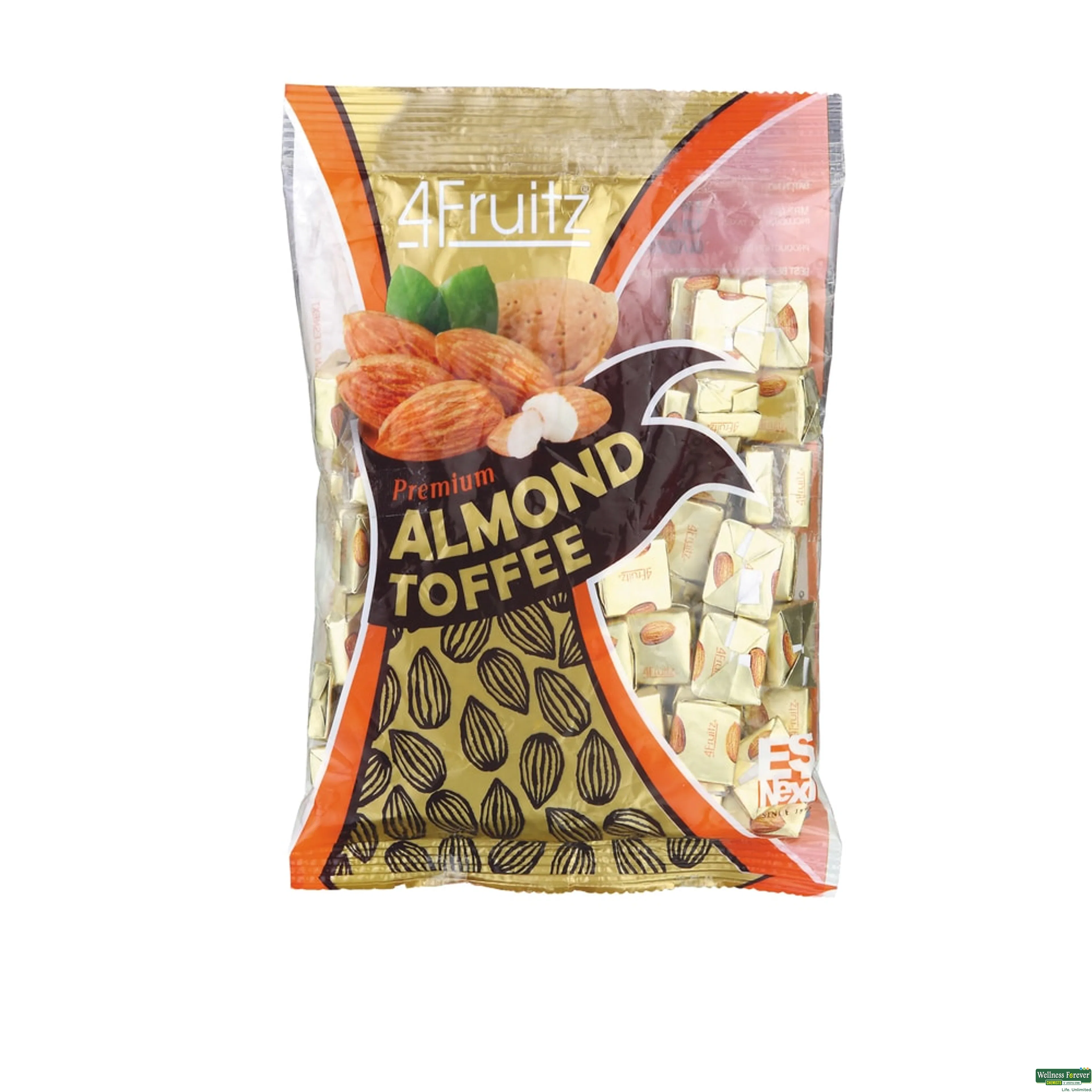 4FRUITZ ALMOND TOFFEE 200GM-image