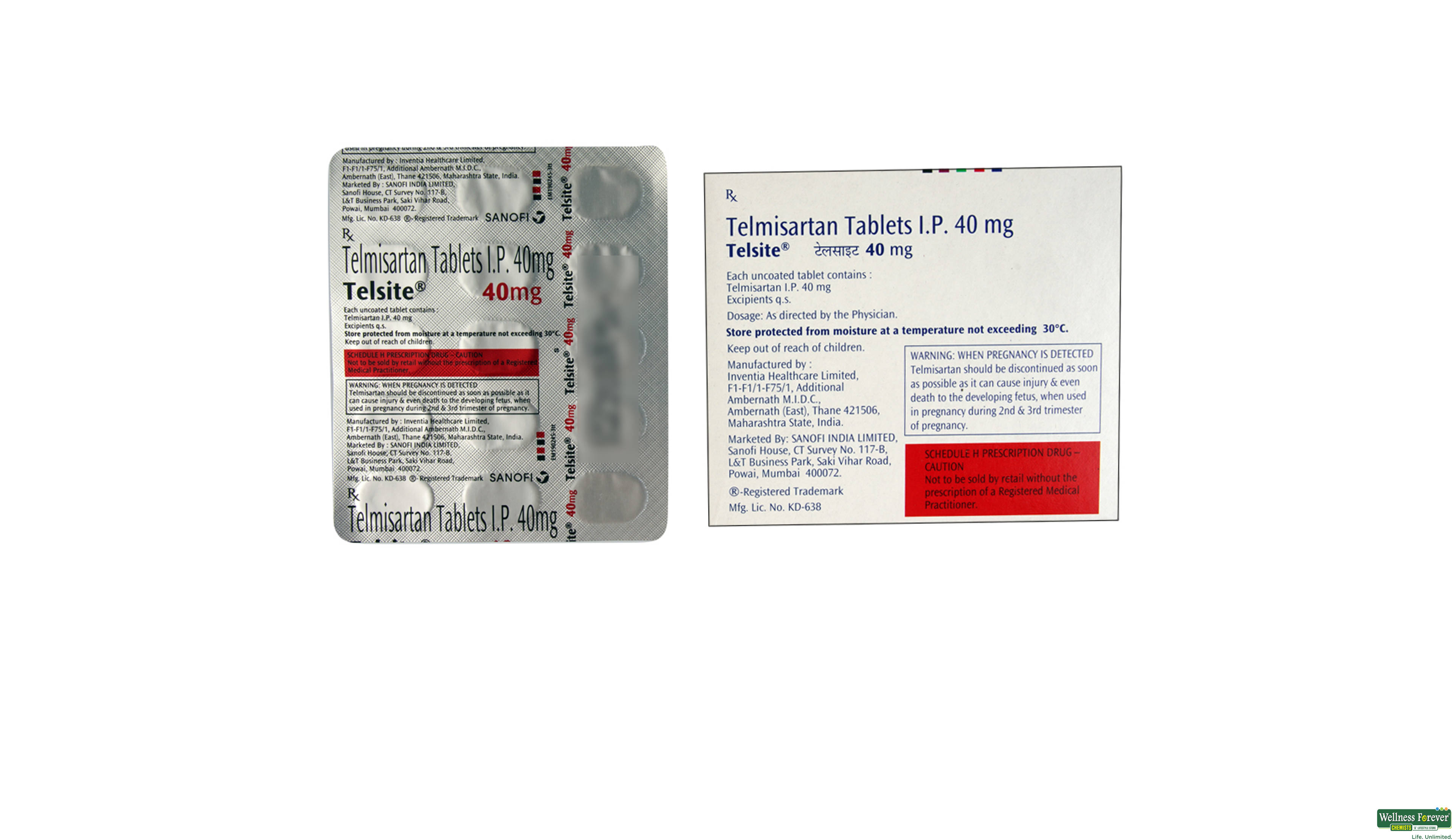 TELSITE 40MG 15TAB- 2, 15TAB, 