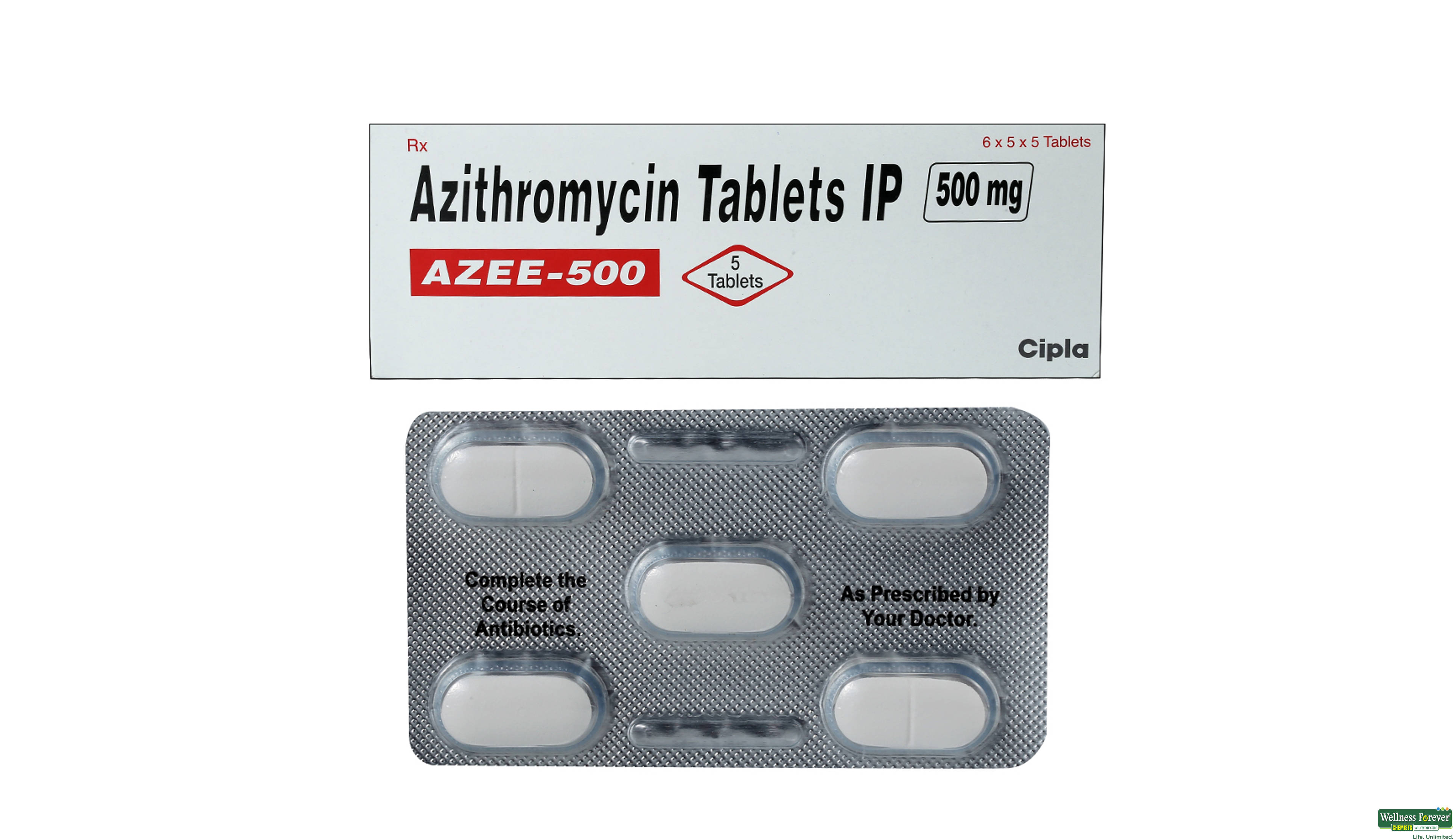 AZEE 500MG 5TAB- 1, 5TAB, 