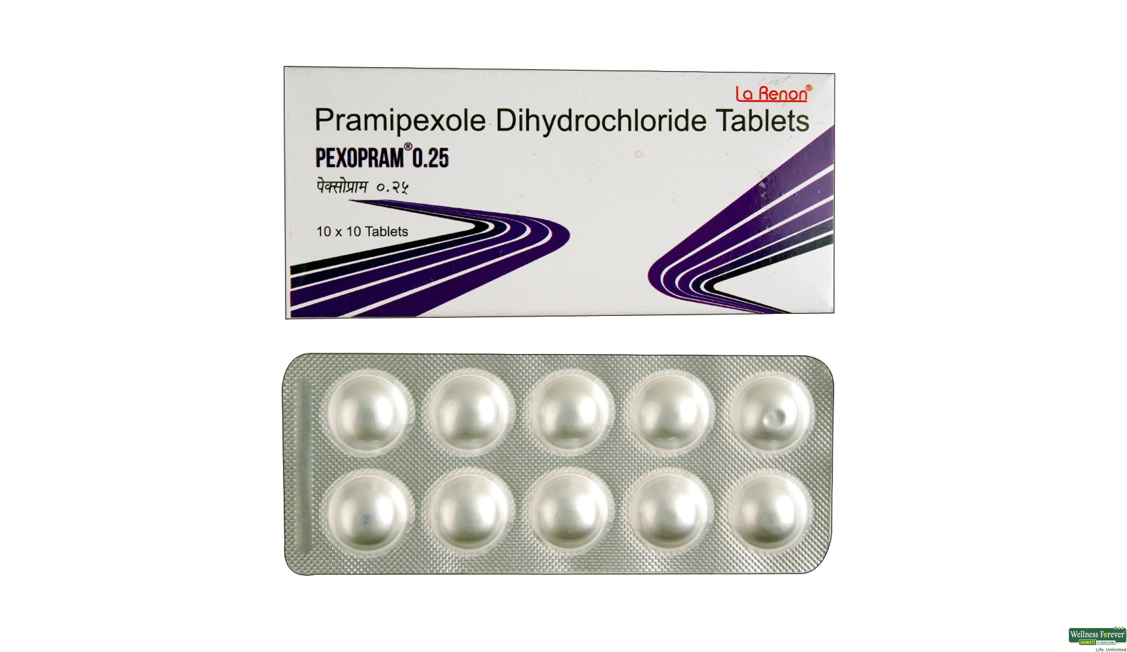 PEXOPRAM 0.25MG 10TAB- 1, 10TAB, 