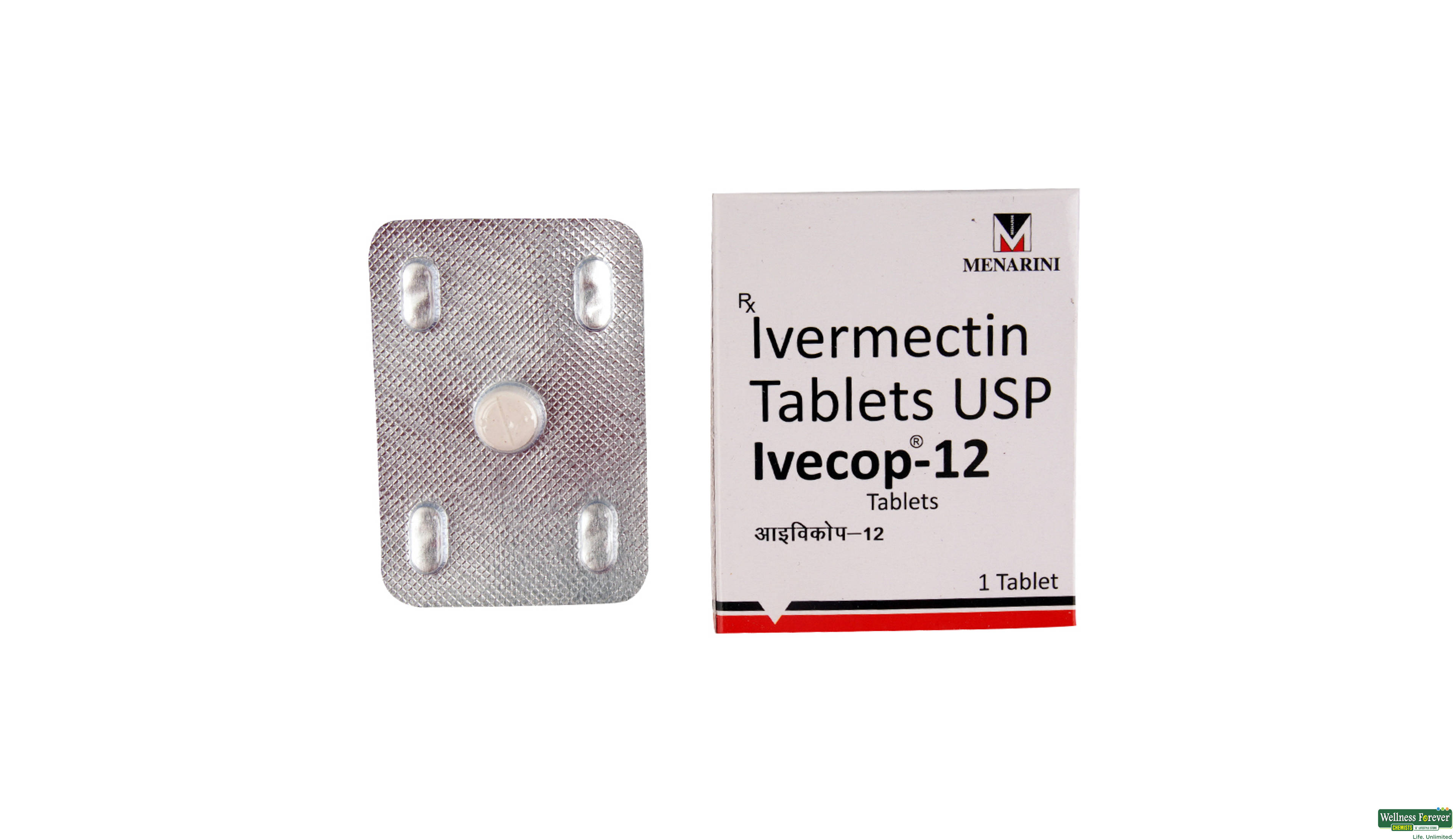 IVECOP 12MG 1TAB- 1, 1TAB, 