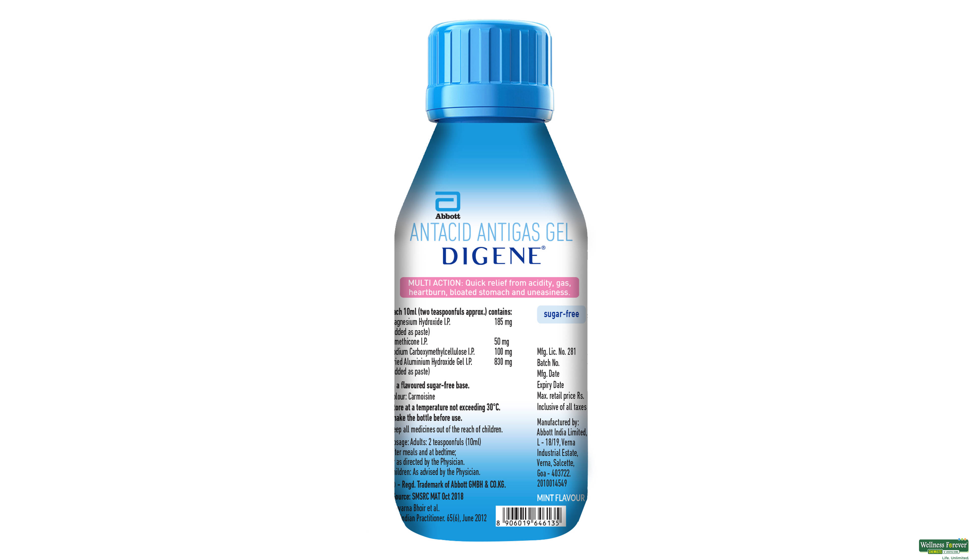 DIGENE MINT SYP 450ML- 2, 450ML, 