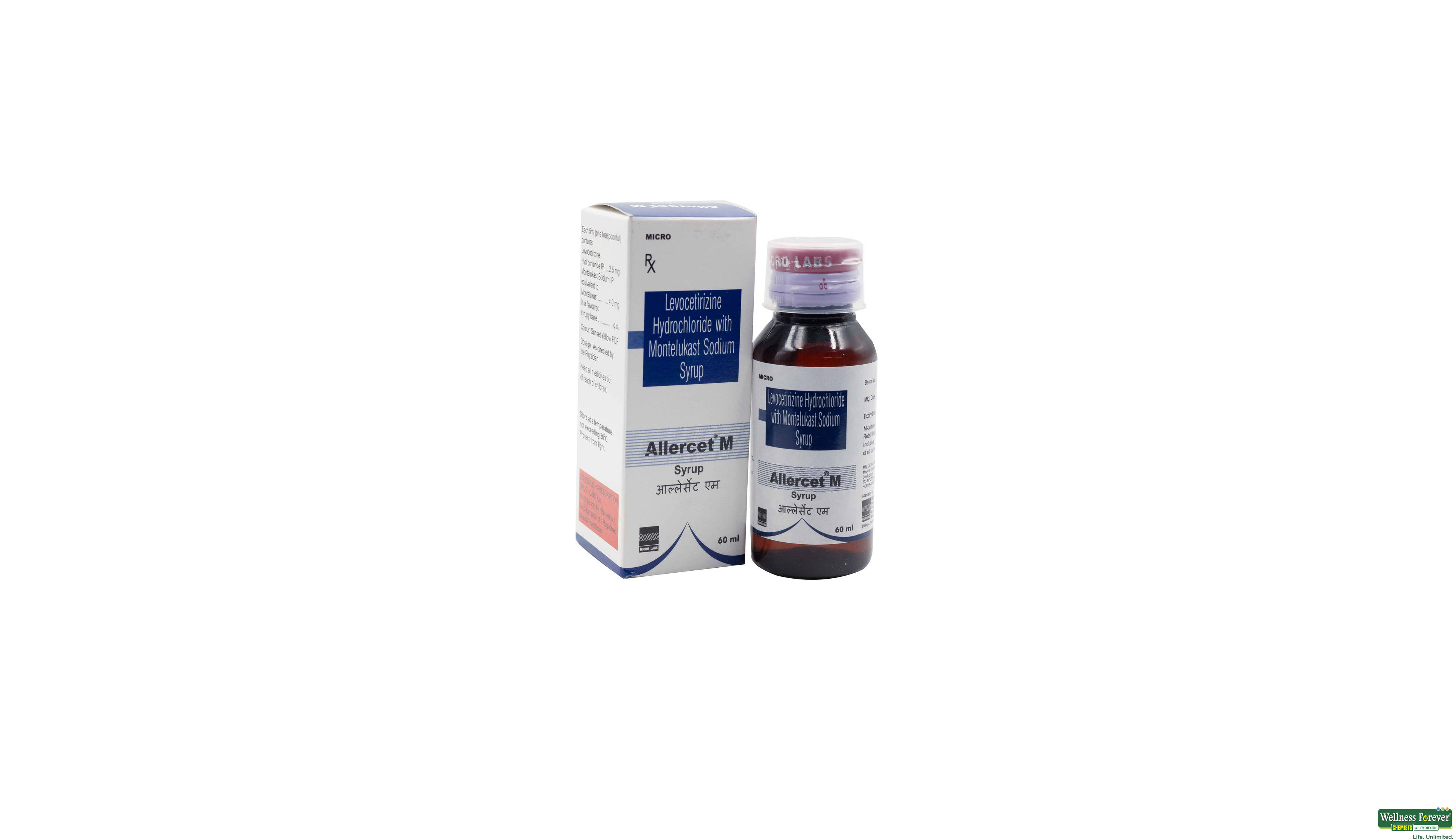 ALLERCET-M SYP 60ML- 1, 60ML, 