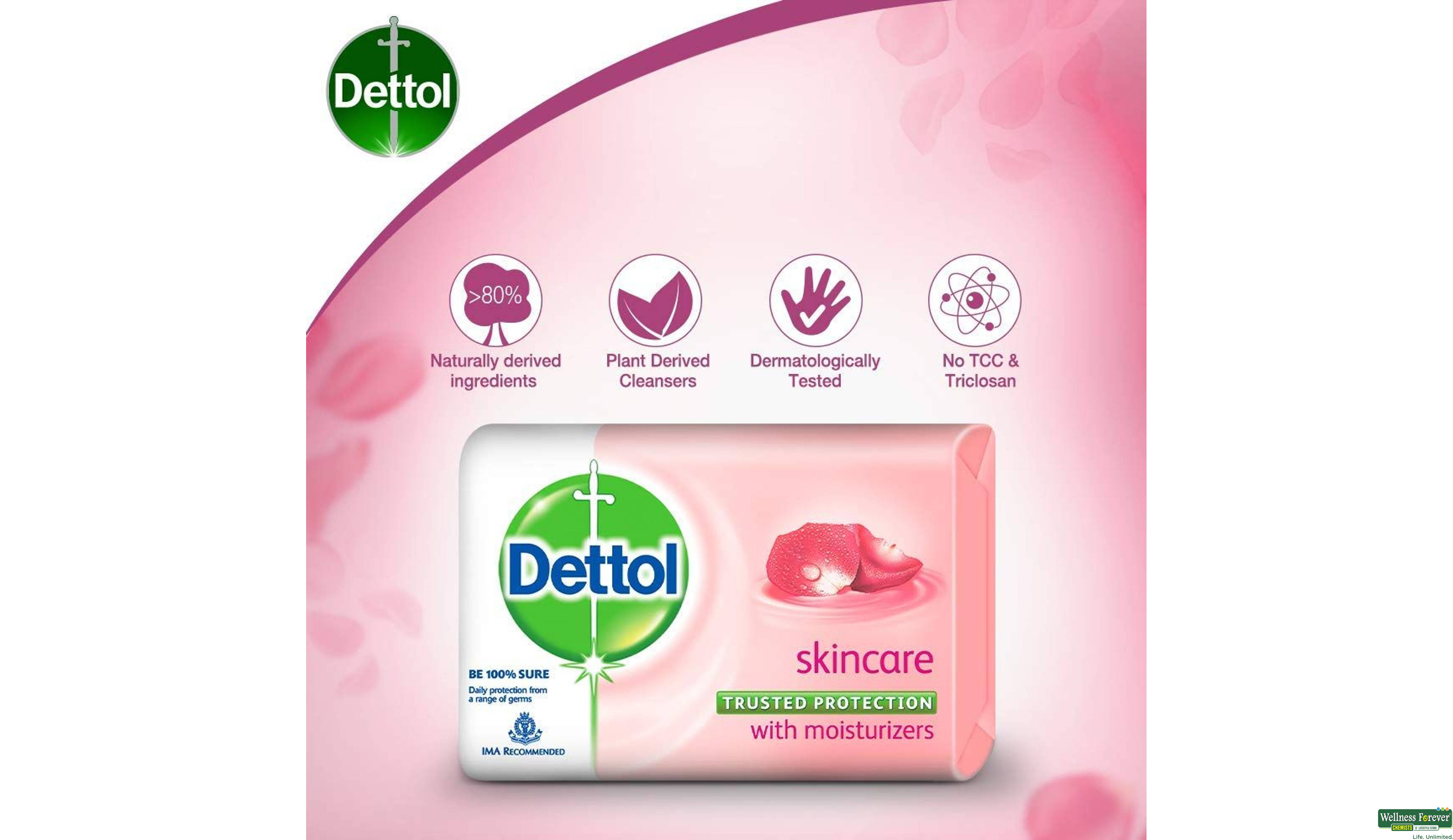 DETT SOAP SK/CARE 4+1 125GM ##- 2, 4X125GM, 