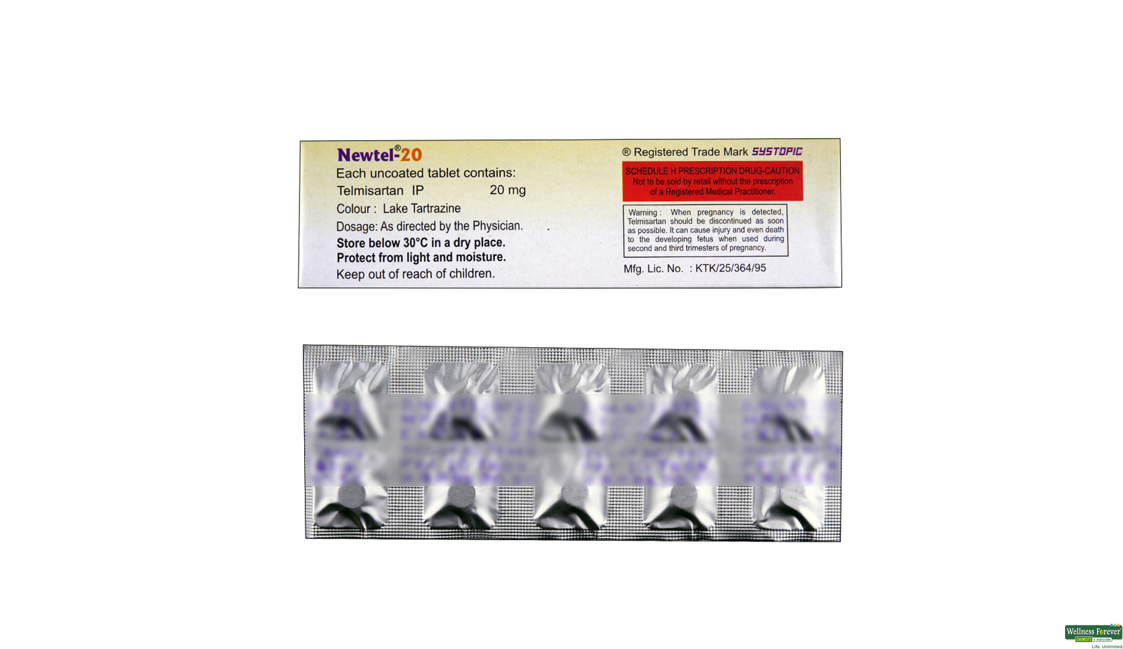 NEWTEL 20MG 10TAB- 2, 10TAB, 