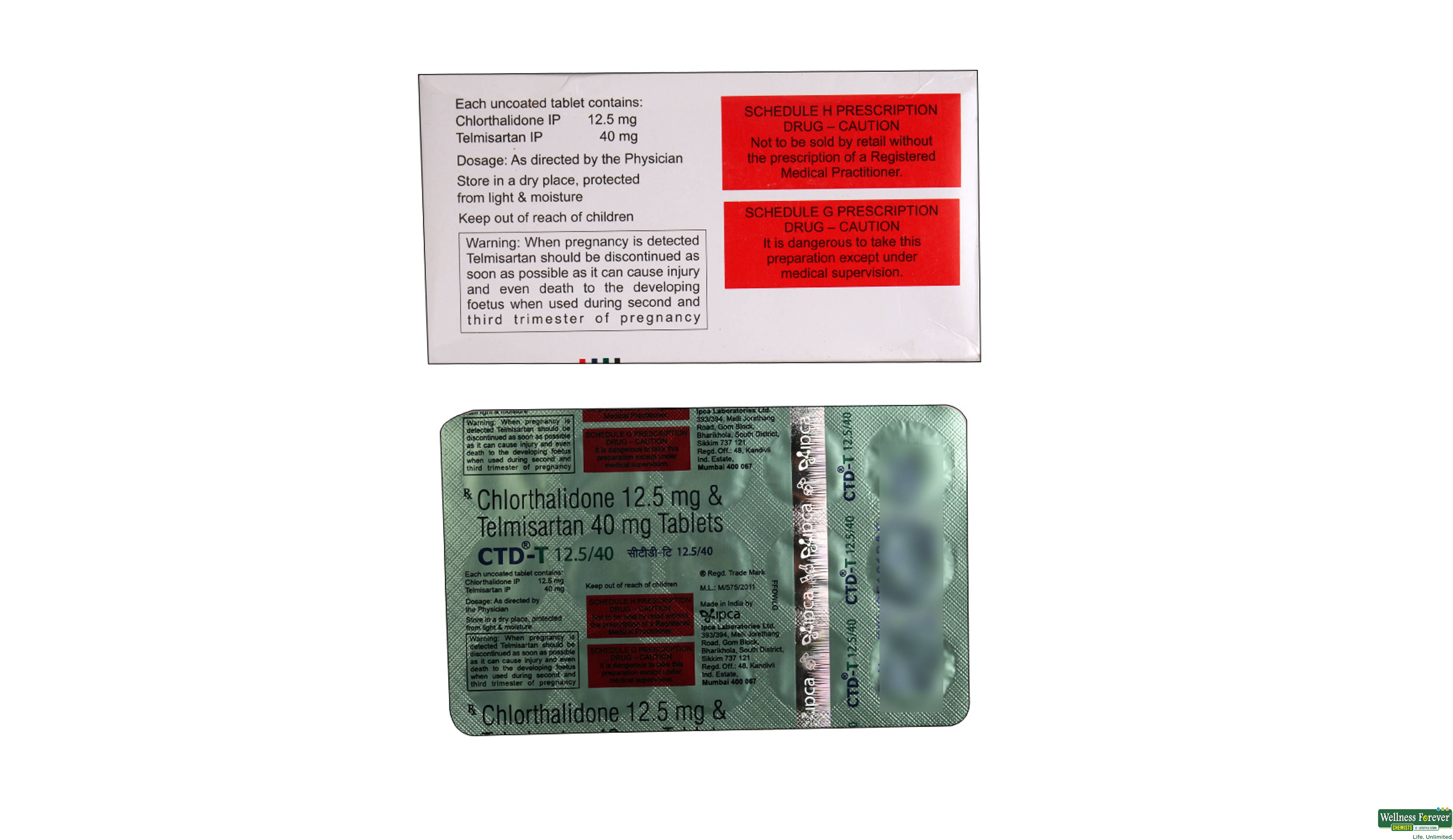 CTD-T 12.5/40MG 15TAB- 2, 15TAB, 