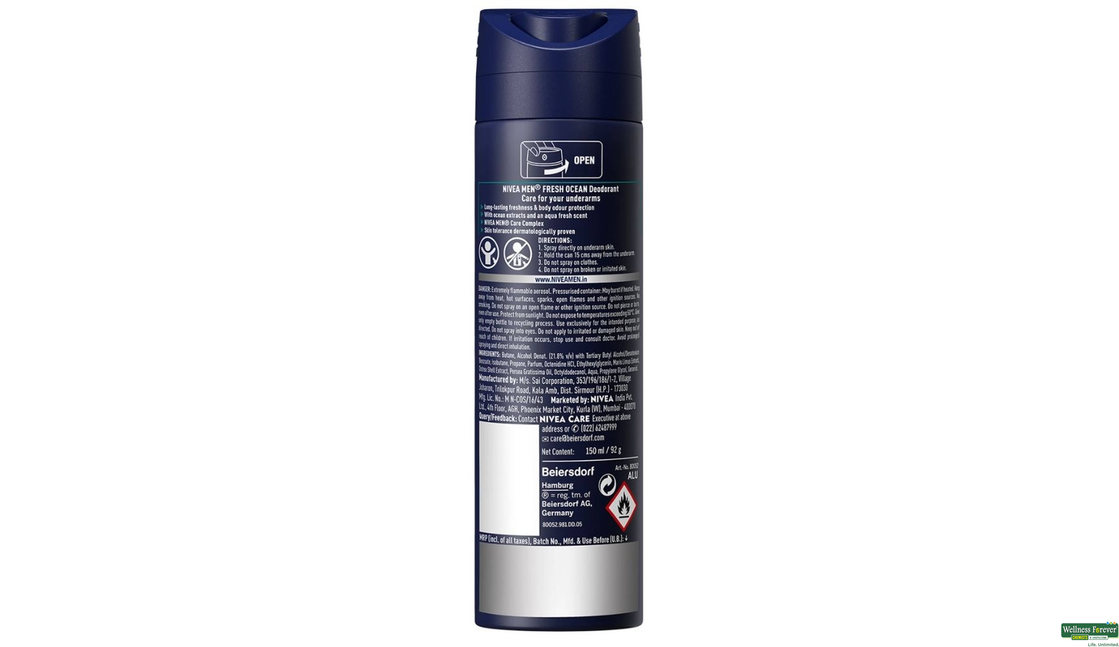 NIVEA DEO MEN FRESH OCEAN 150ML- 2, 150ML, 