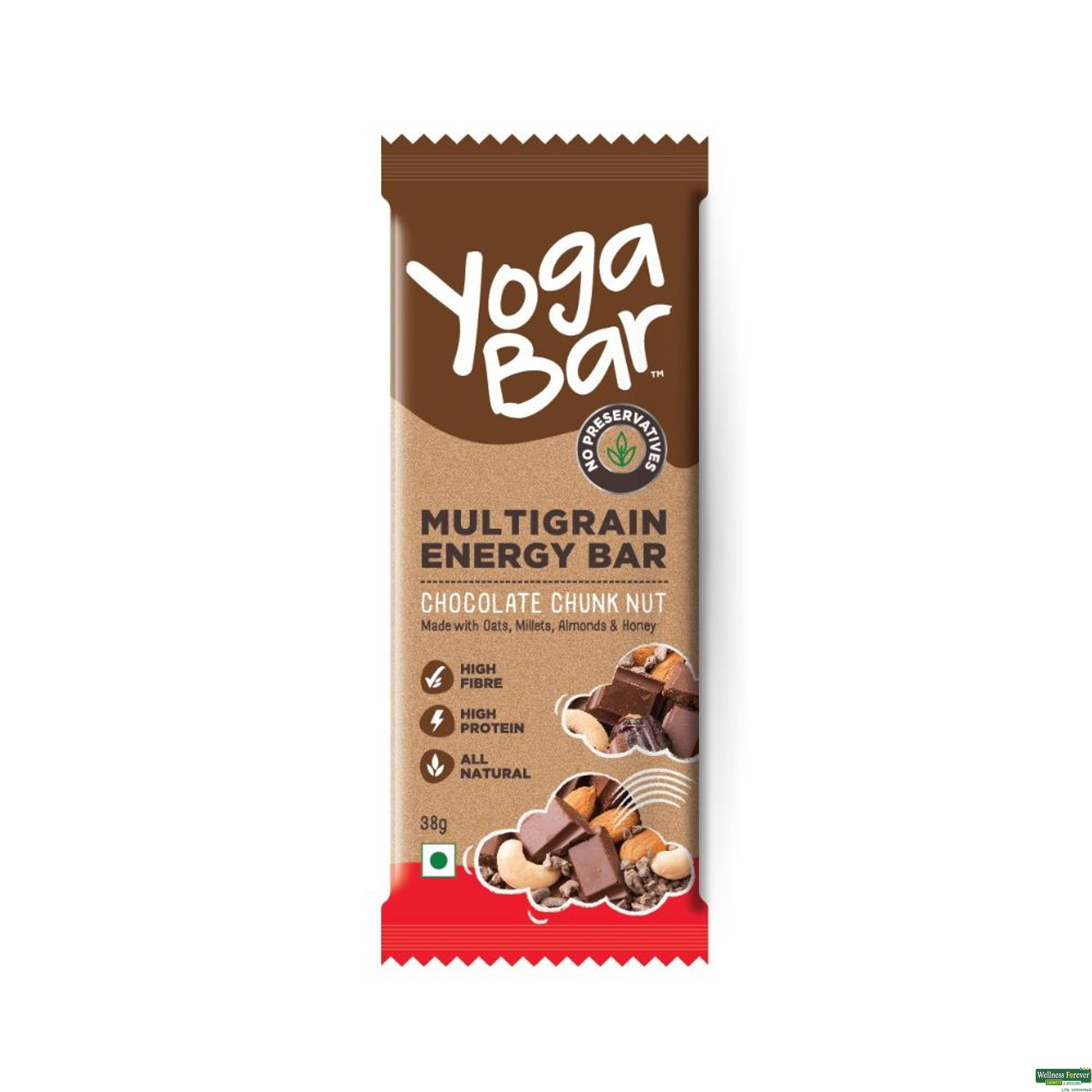YOGA BAR CHOCOLATE CHUNK NUTS 35GM-image