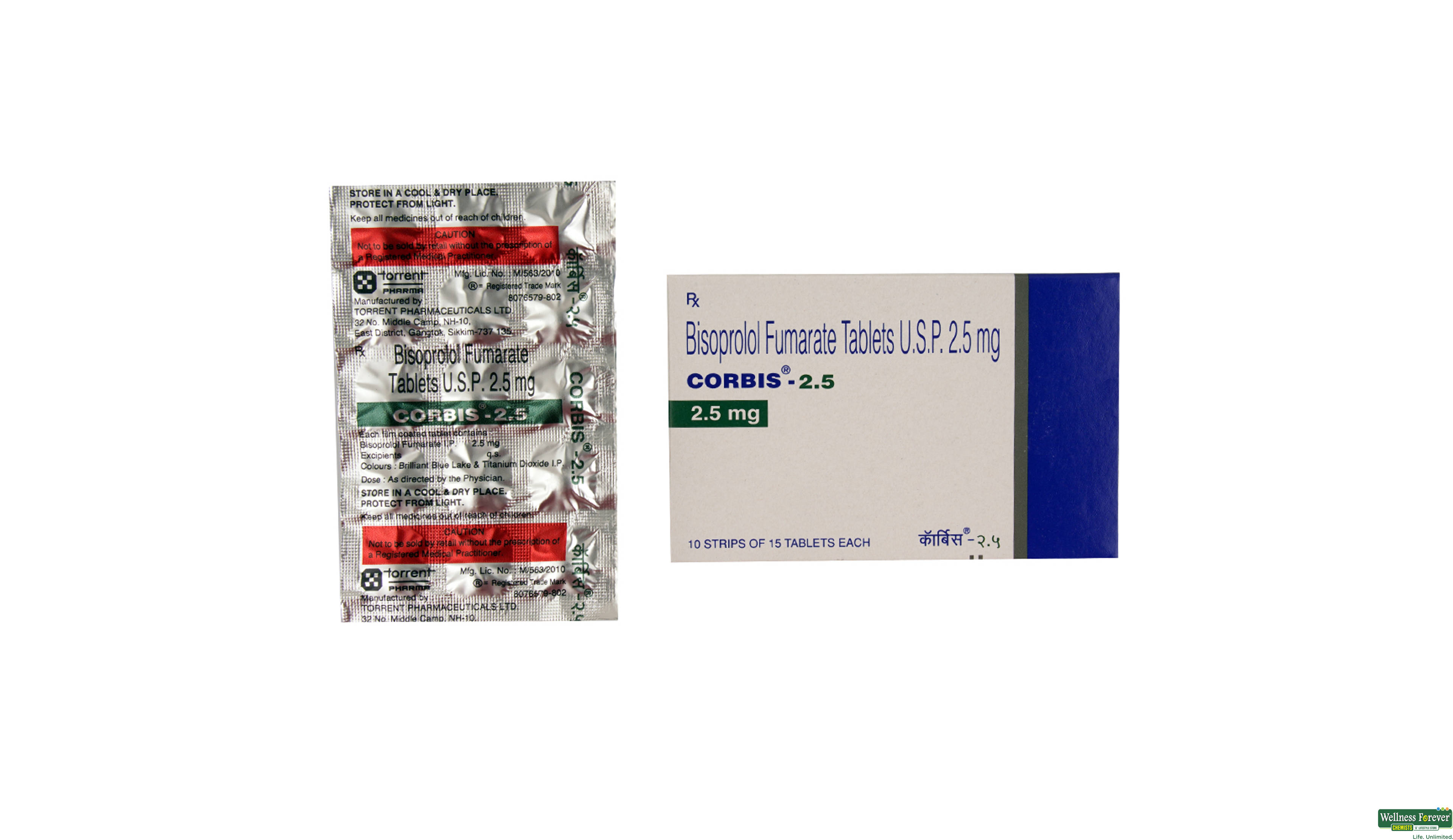 CORBIS 2.5MG 15TAB- 1, 15TAB, 