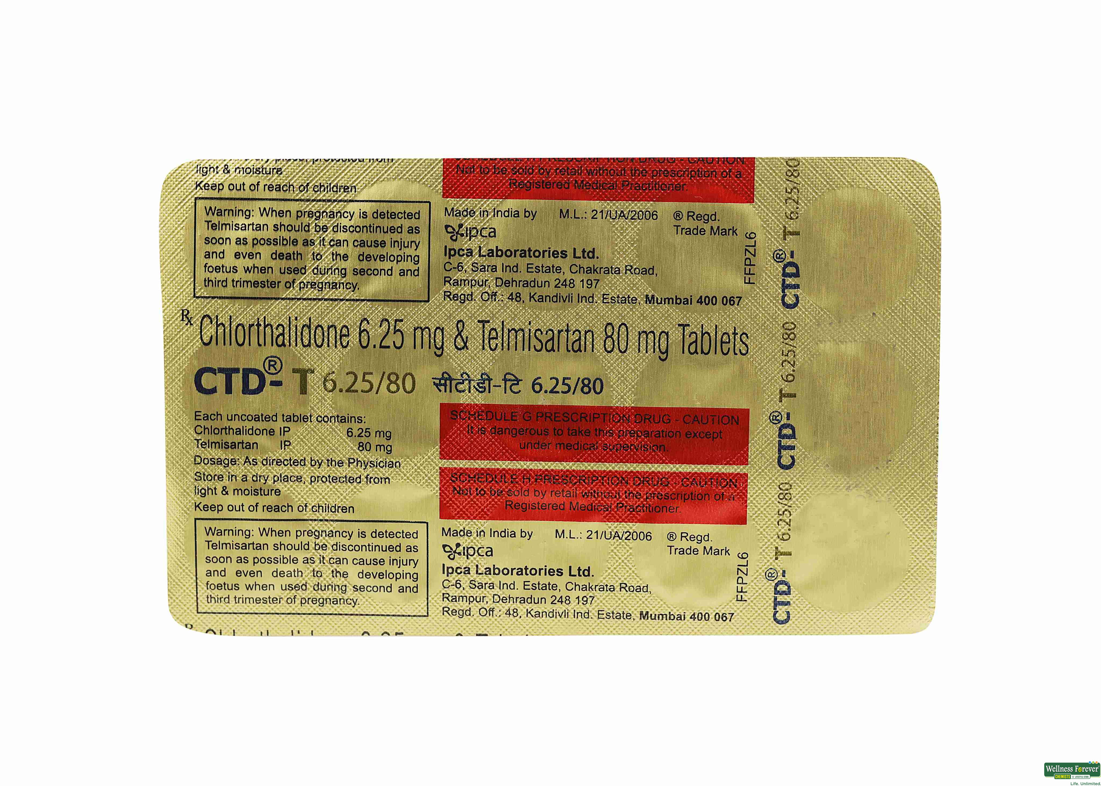 CTD-T 6.25/40MG 15TAB-image