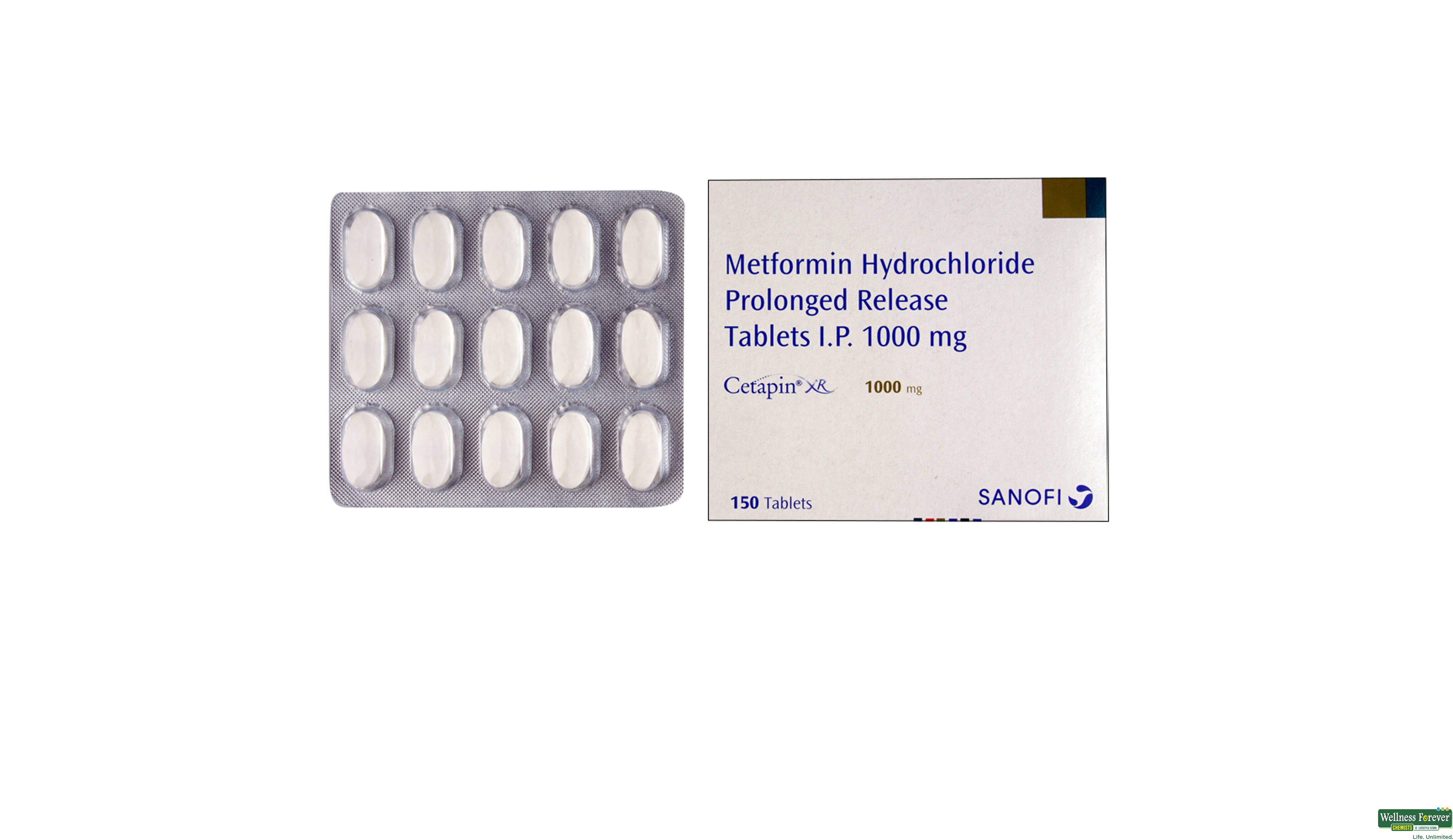 CETAPIN-XR 1000MG 15TAB- 1, 15TAB, 
