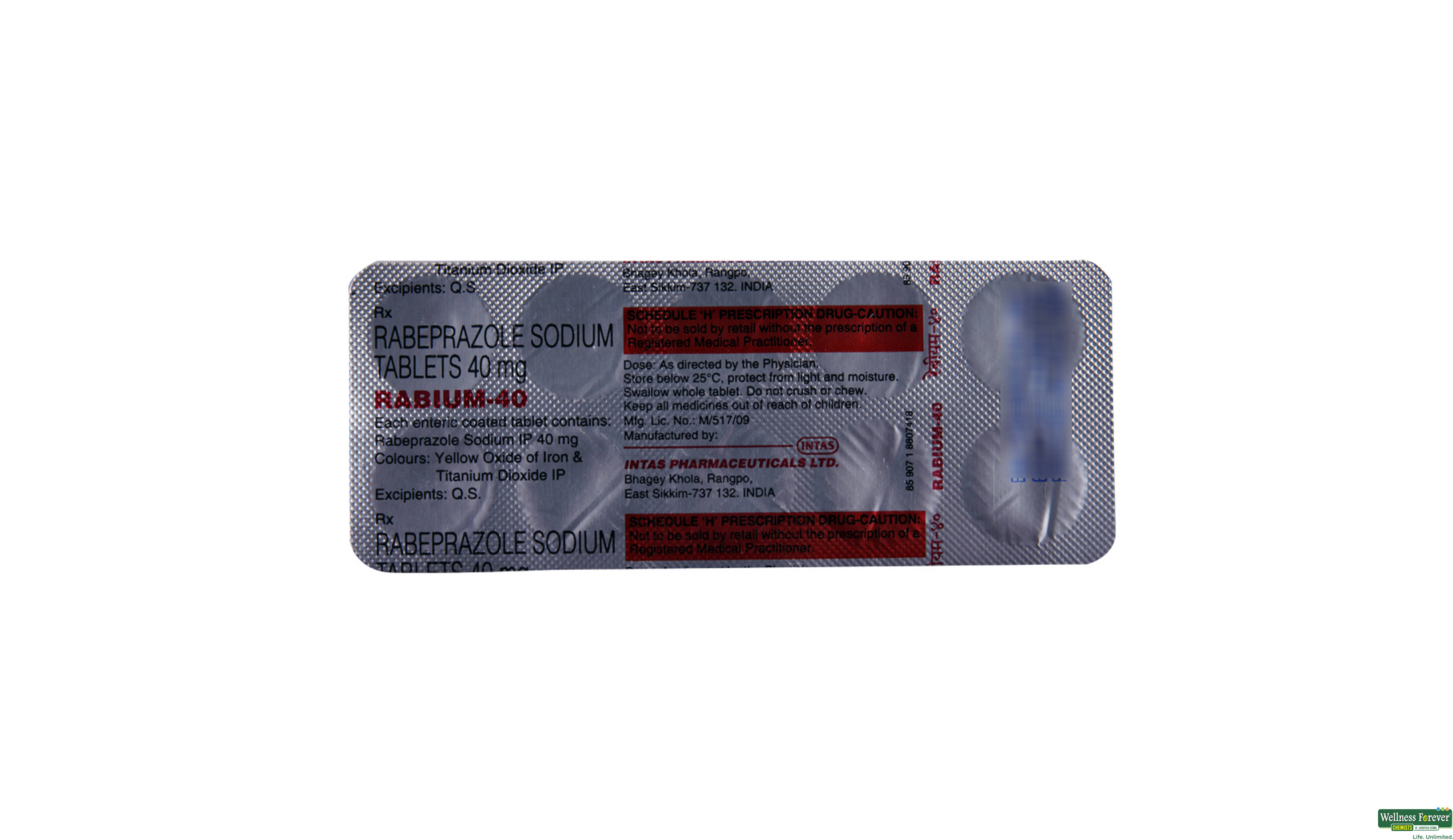 RABIUM 40MG 10TAB- 2, 10TAB, 