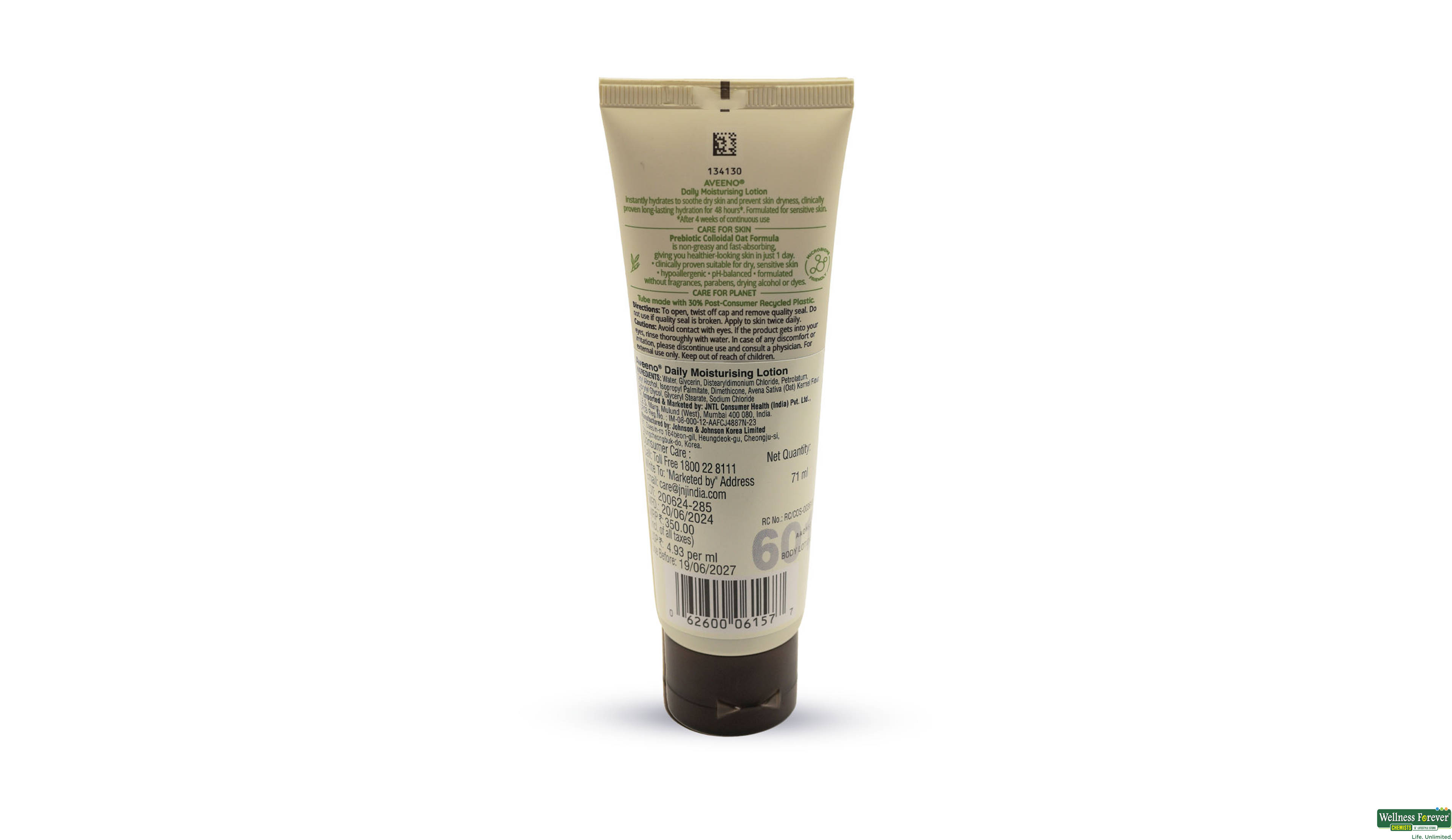 AVEENO DAILY MOIST LTN 71ML- 2, 71ML, 
