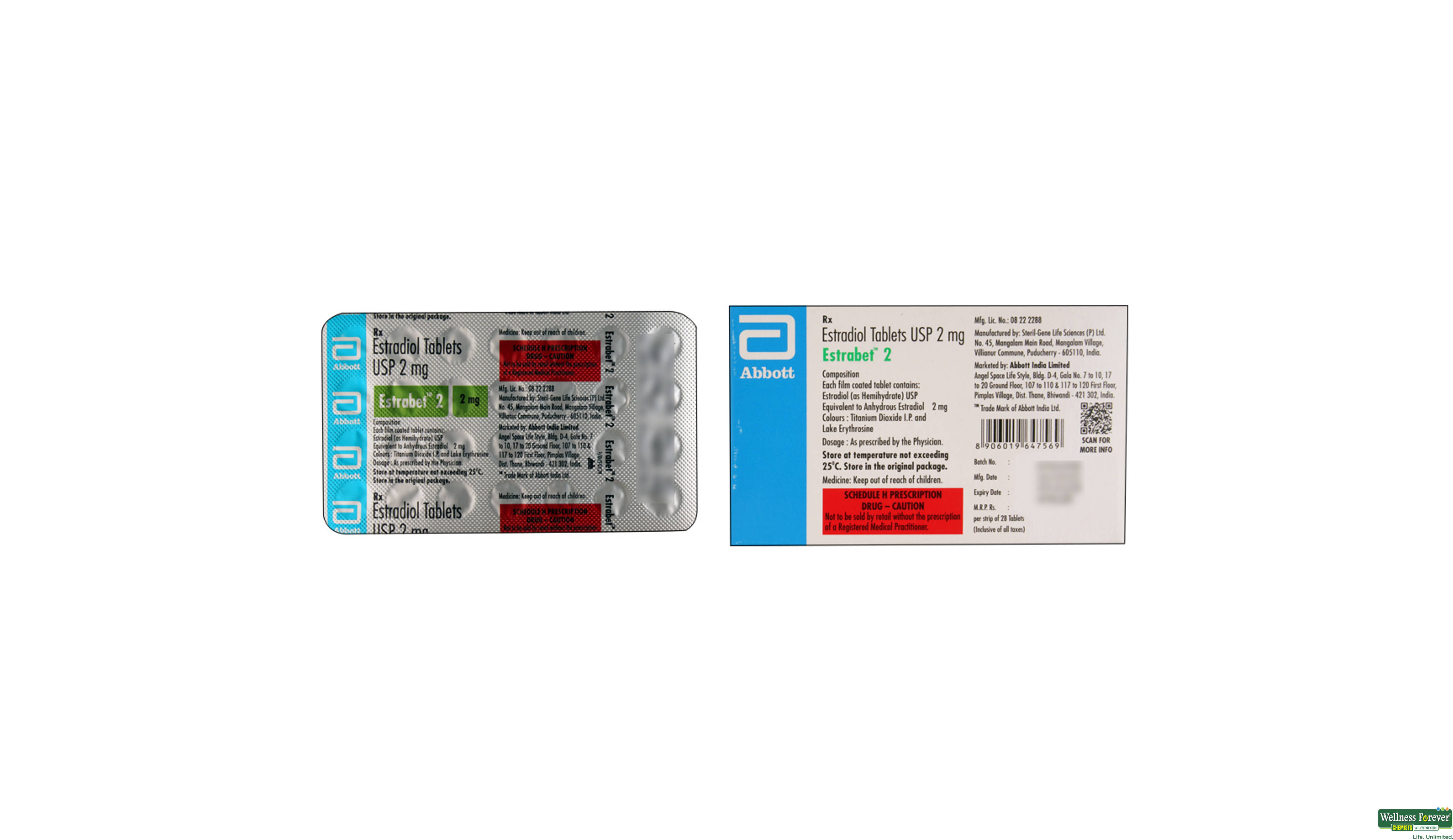 ESTRABET 2MG 28TAB- 2, 28TAB, 