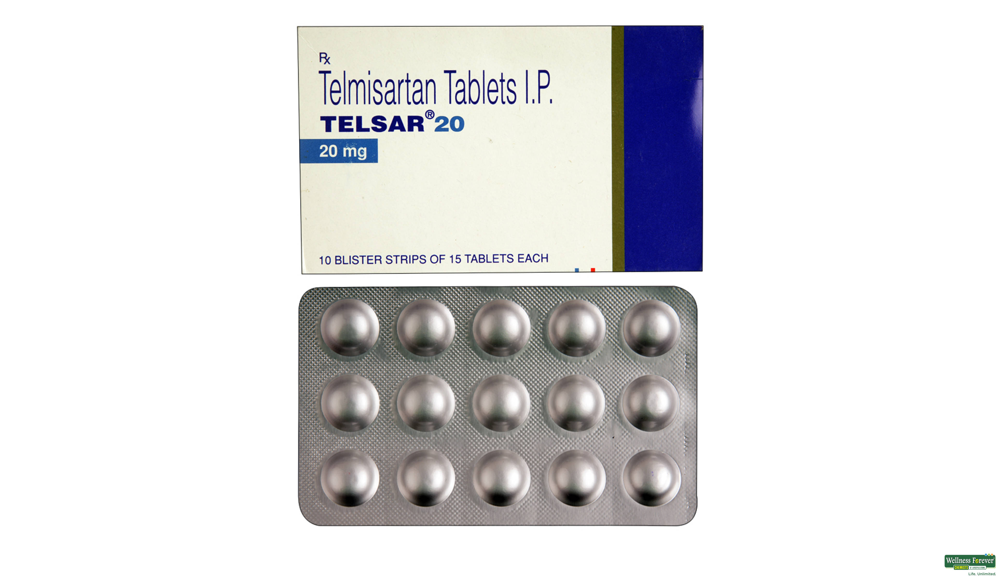 TELSAR 20MG 15TAB- 1, 15TAB, 