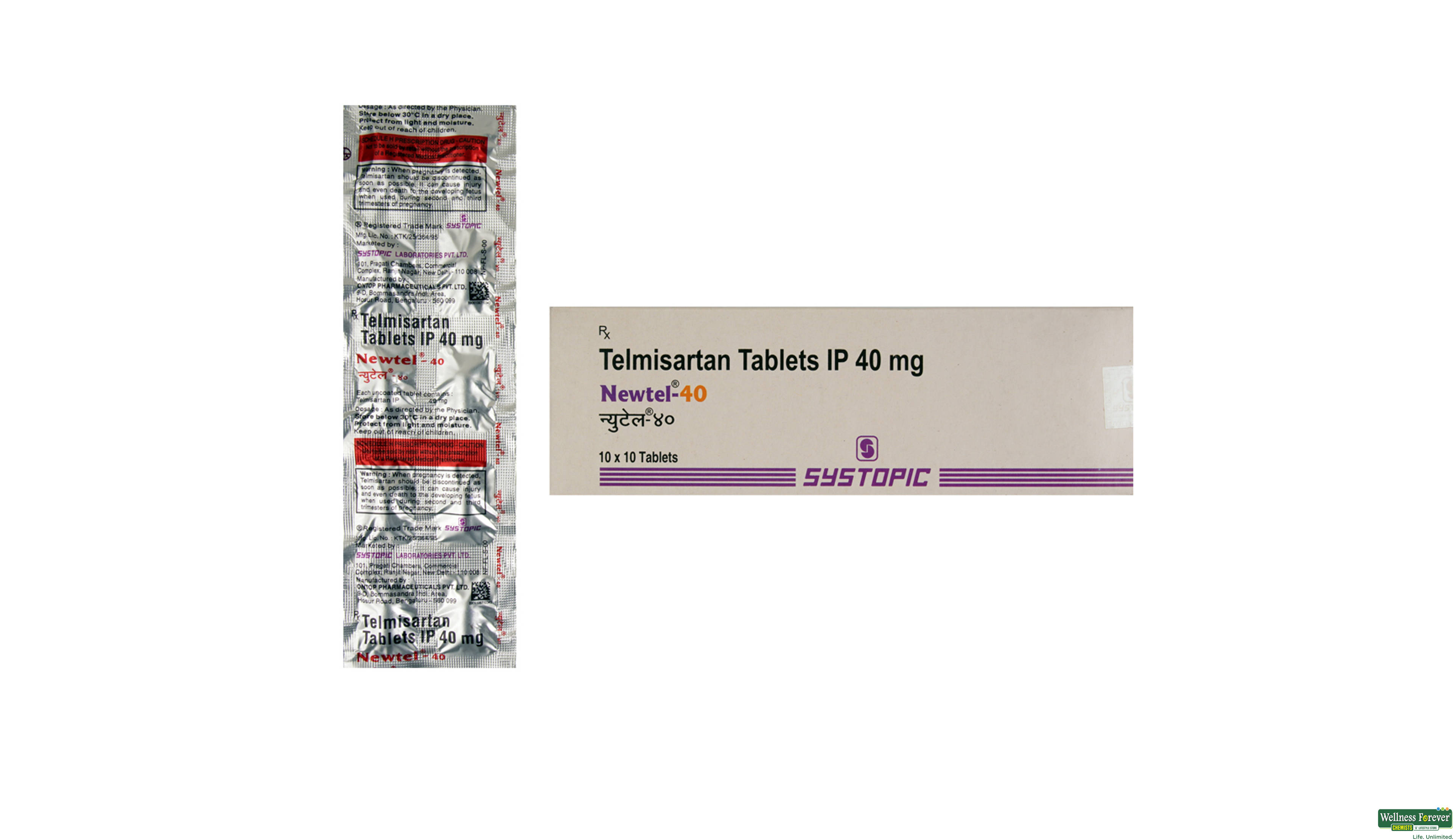 NEWTEL 40MG 10TAB- 1, 10TAB, 