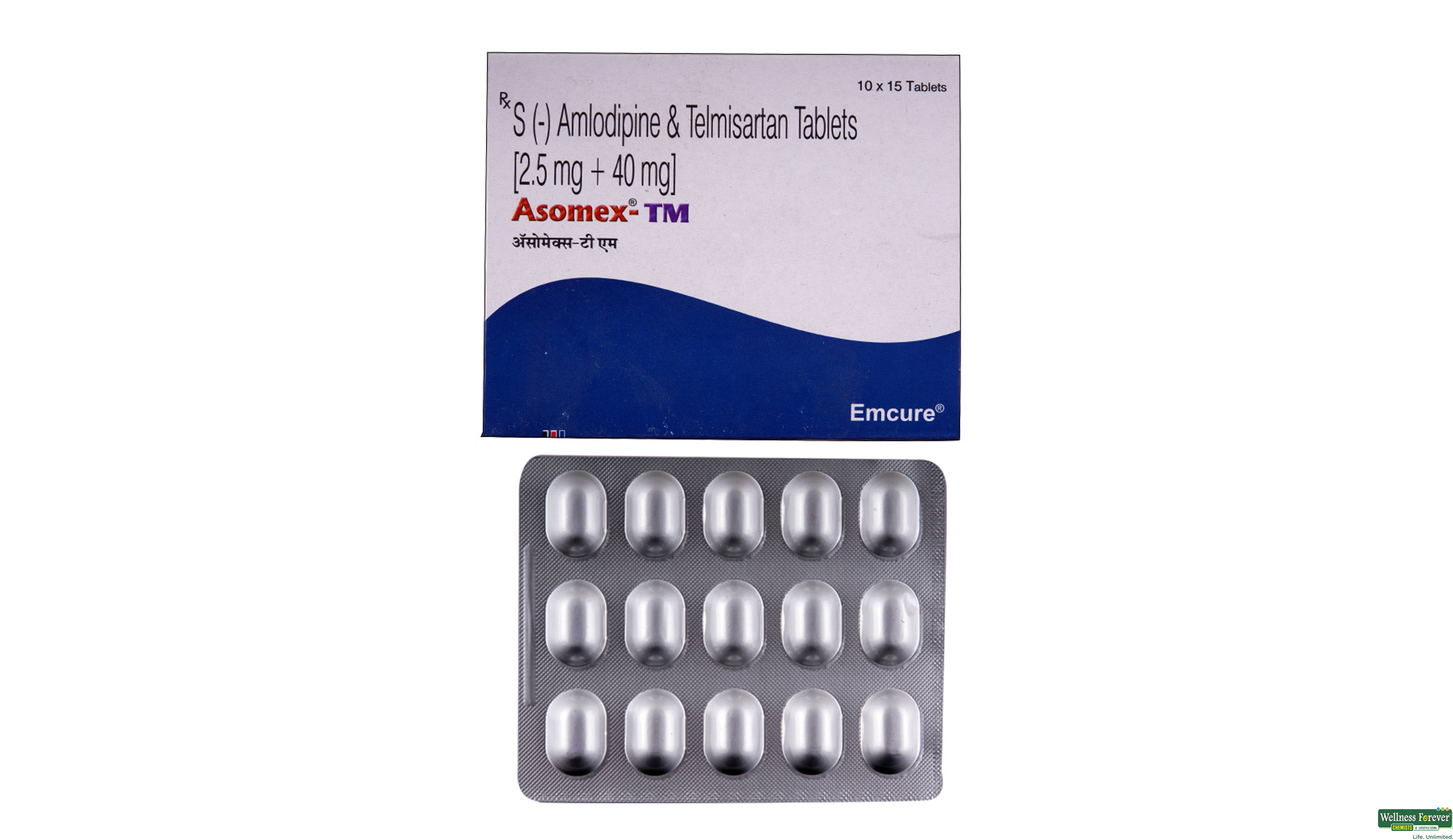 ASOMEX-TM 2.5MG 15TAB- 1, 15TAB, 