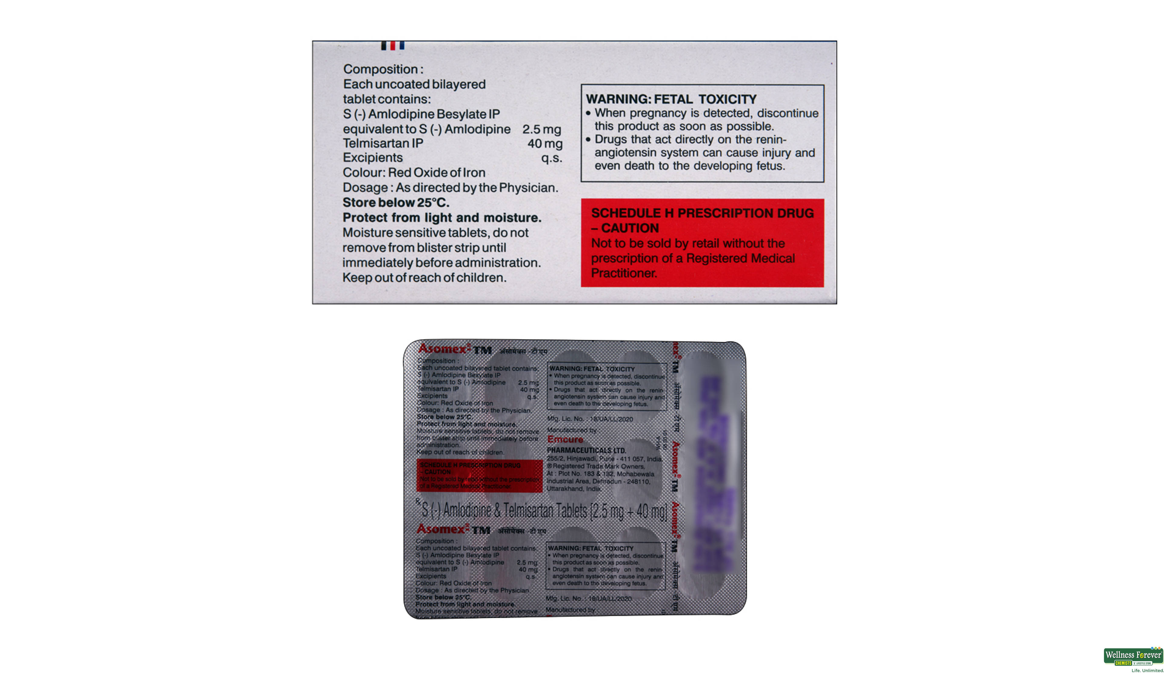 ASOMEX-TM 2.5MG 15TAB- 2, 15TAB, 