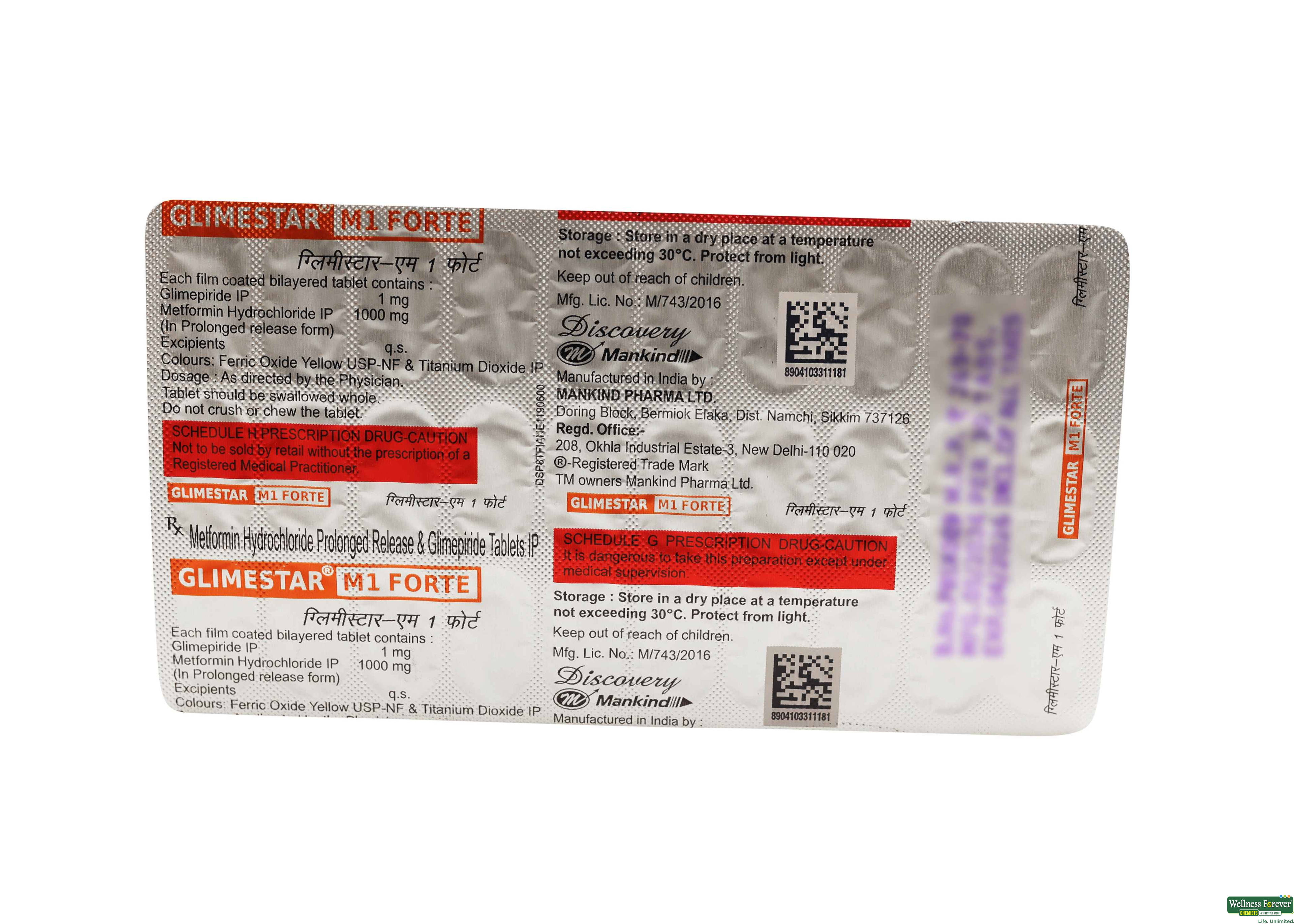 Glimestar M1 Forte 30 Tablets-image