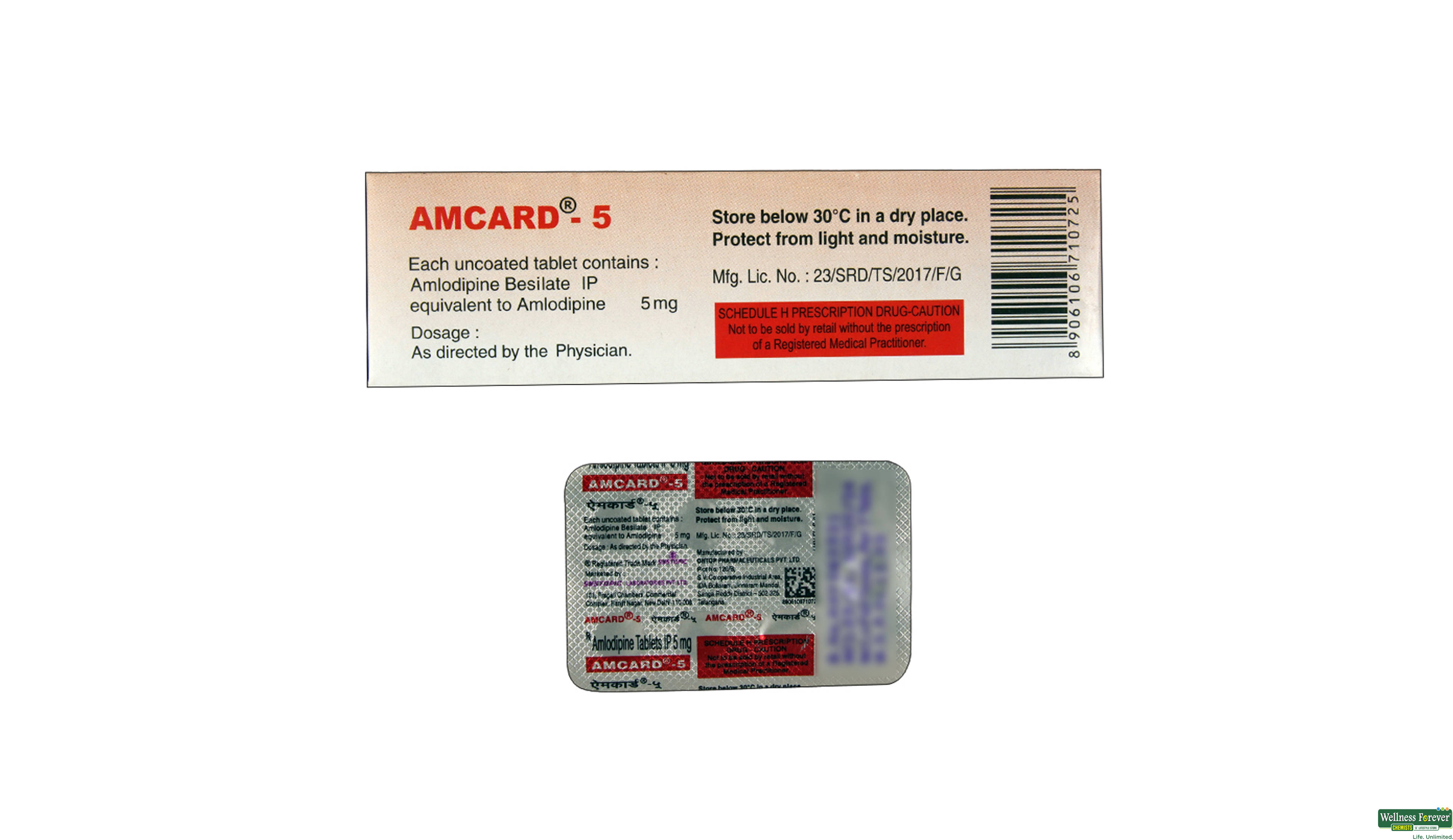 AMCARD 5MG 7TAB- 2, 7TAB, 