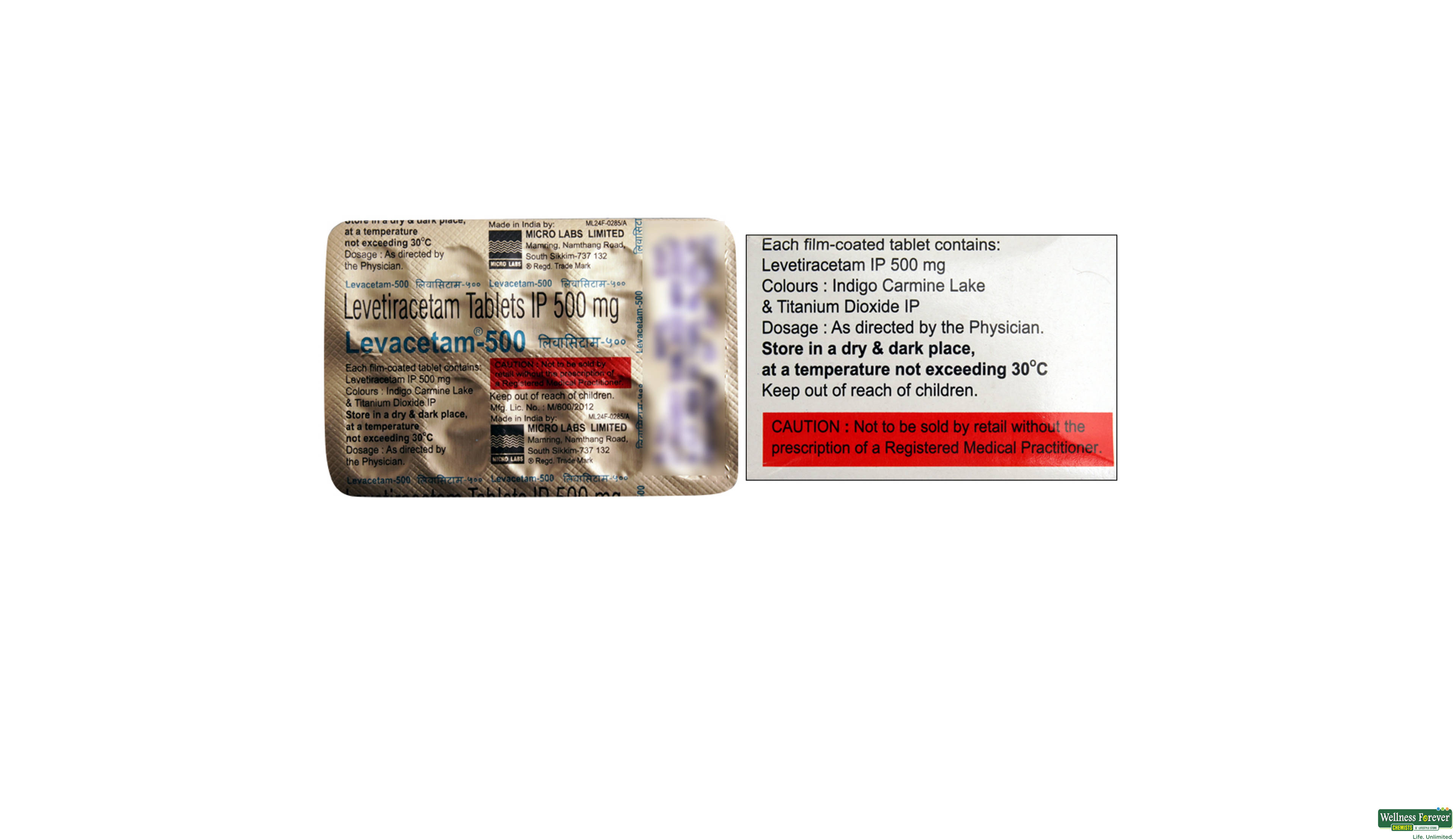 LEVACETAM 500MG 10TAB- 2, 10TAB, 