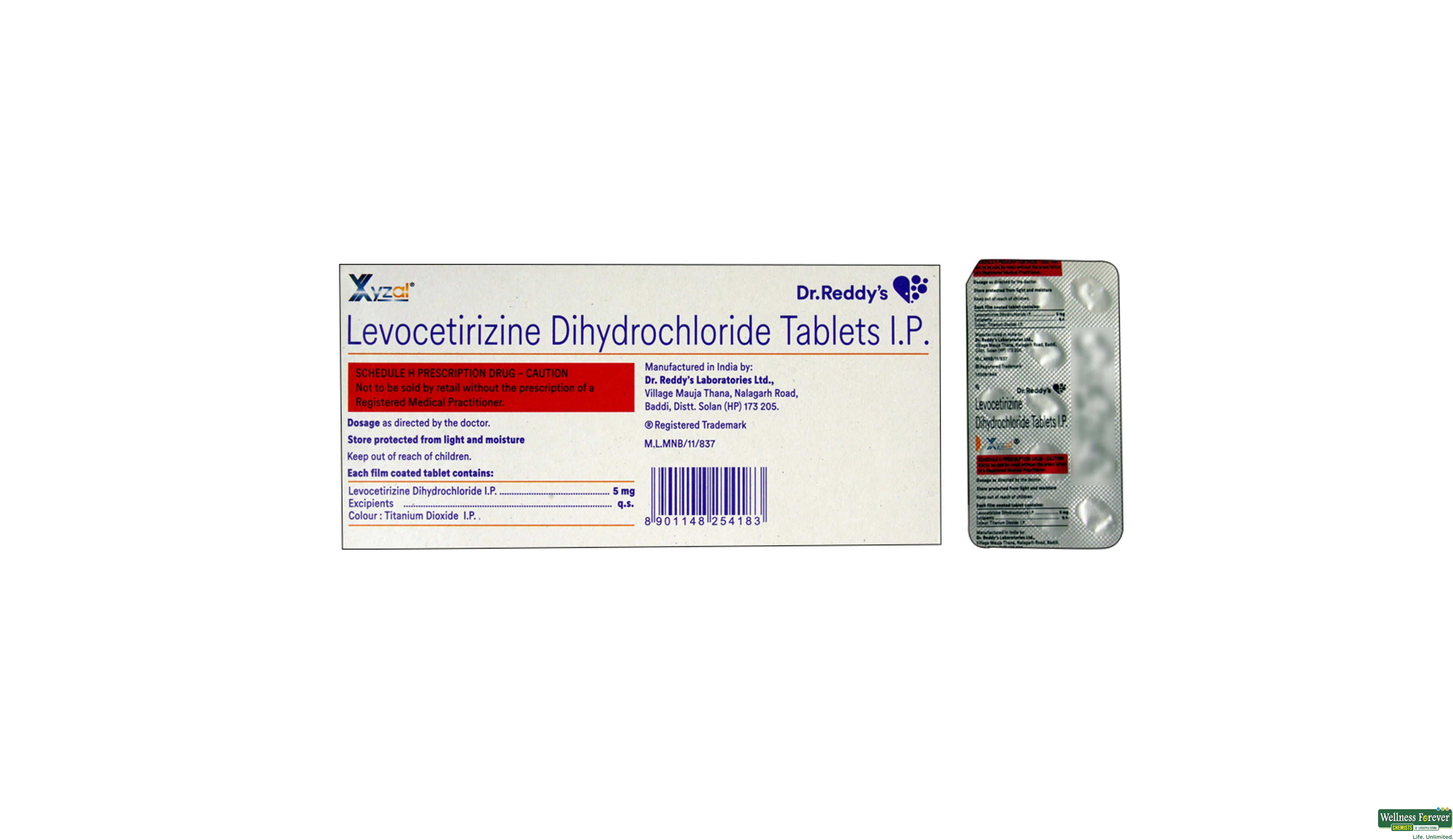 XYZAL 5MG 15TAB- 2, 15TAB, 