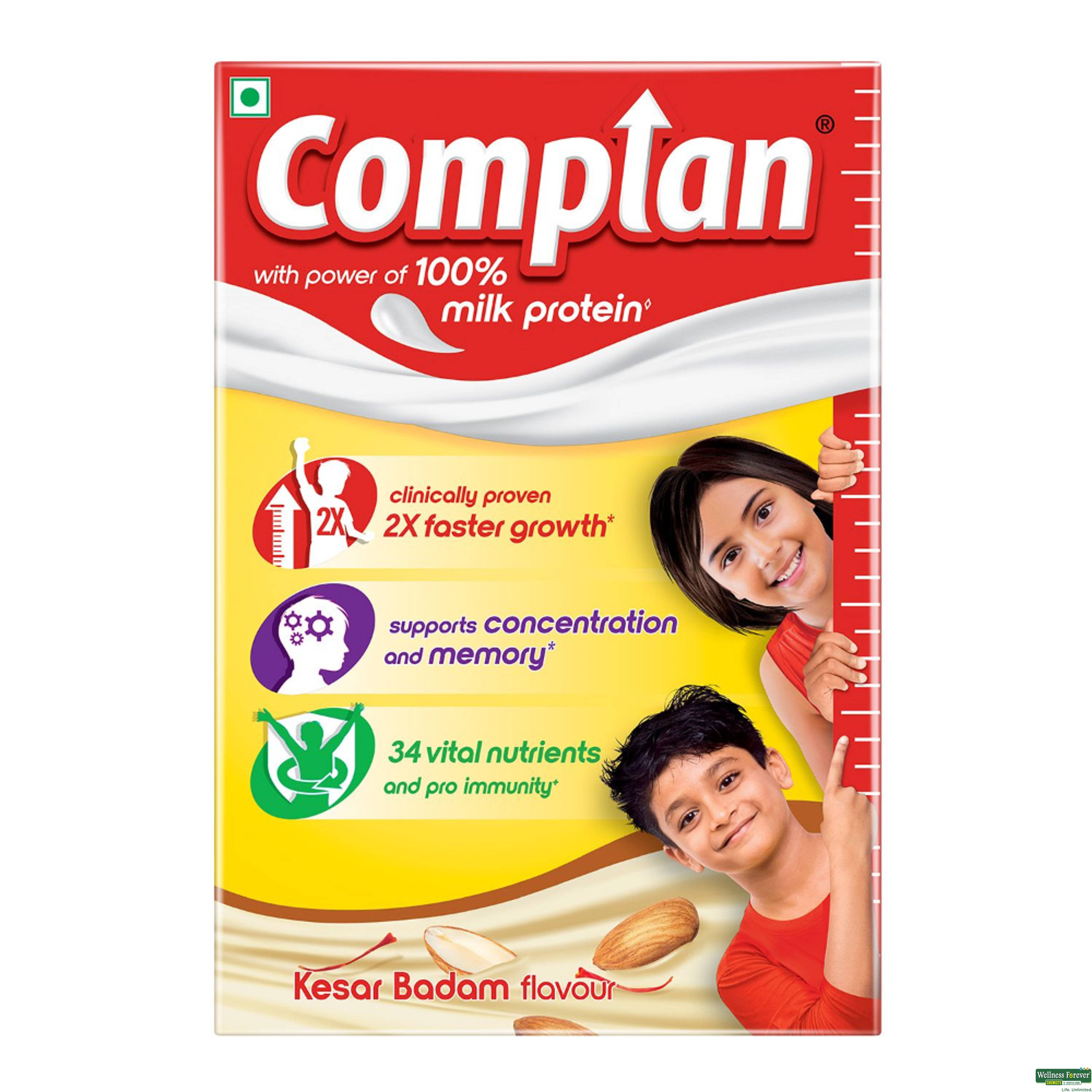 Complan Nutrition And Health Drink Kesar Badam, 500 g-image